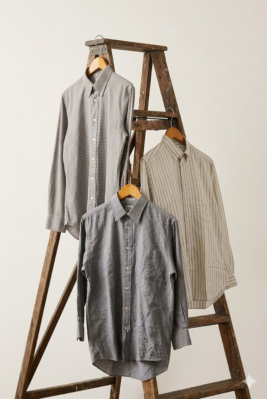 Men's Luxury Import Brand Long-Sleeve Shirt x4点