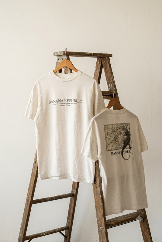 Old Banana Republic Logo T-Shirt x2点