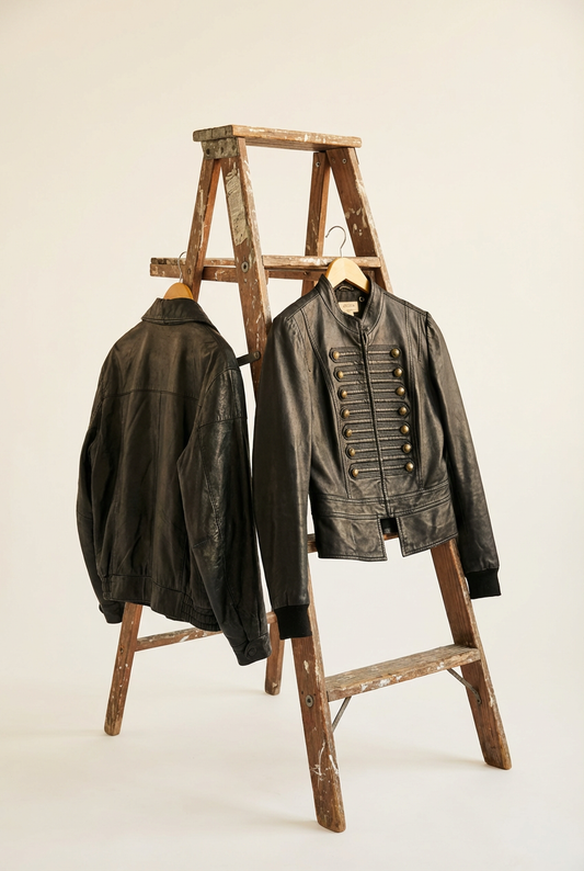 Women's Design Short Leather Jacket x2点