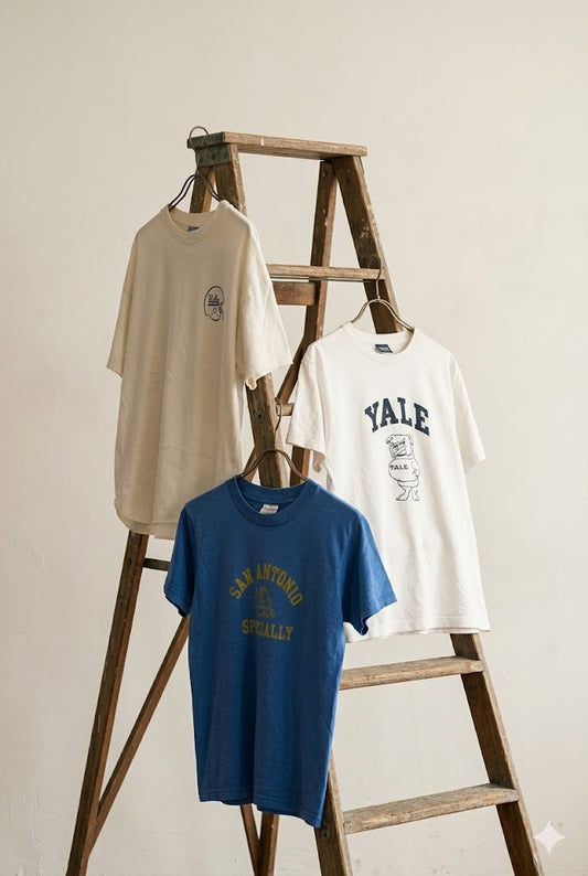 Men's USA College Print T-Shirt x3点