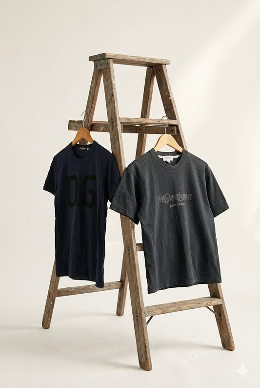 Yves Saint Laurent & Dolce & Gabbana Logo T-Shirt x2点