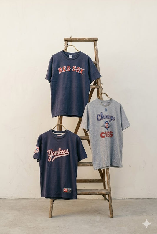 Men's Vintage MLB Team T-Shirt x3点