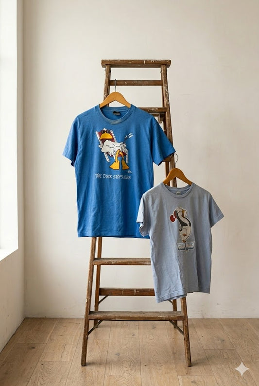 90's Made In USA Animal Character T-Shirt x2点