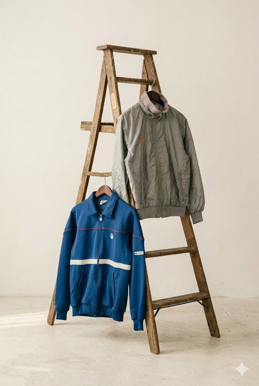 80's asics Vintage Nylon Track Jacket x2点