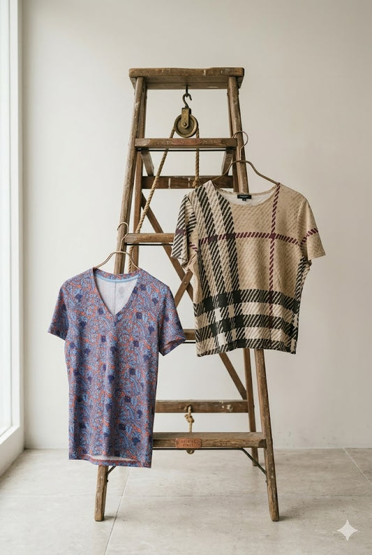 Tory Burch & Burberry Print T-Shirt x2点