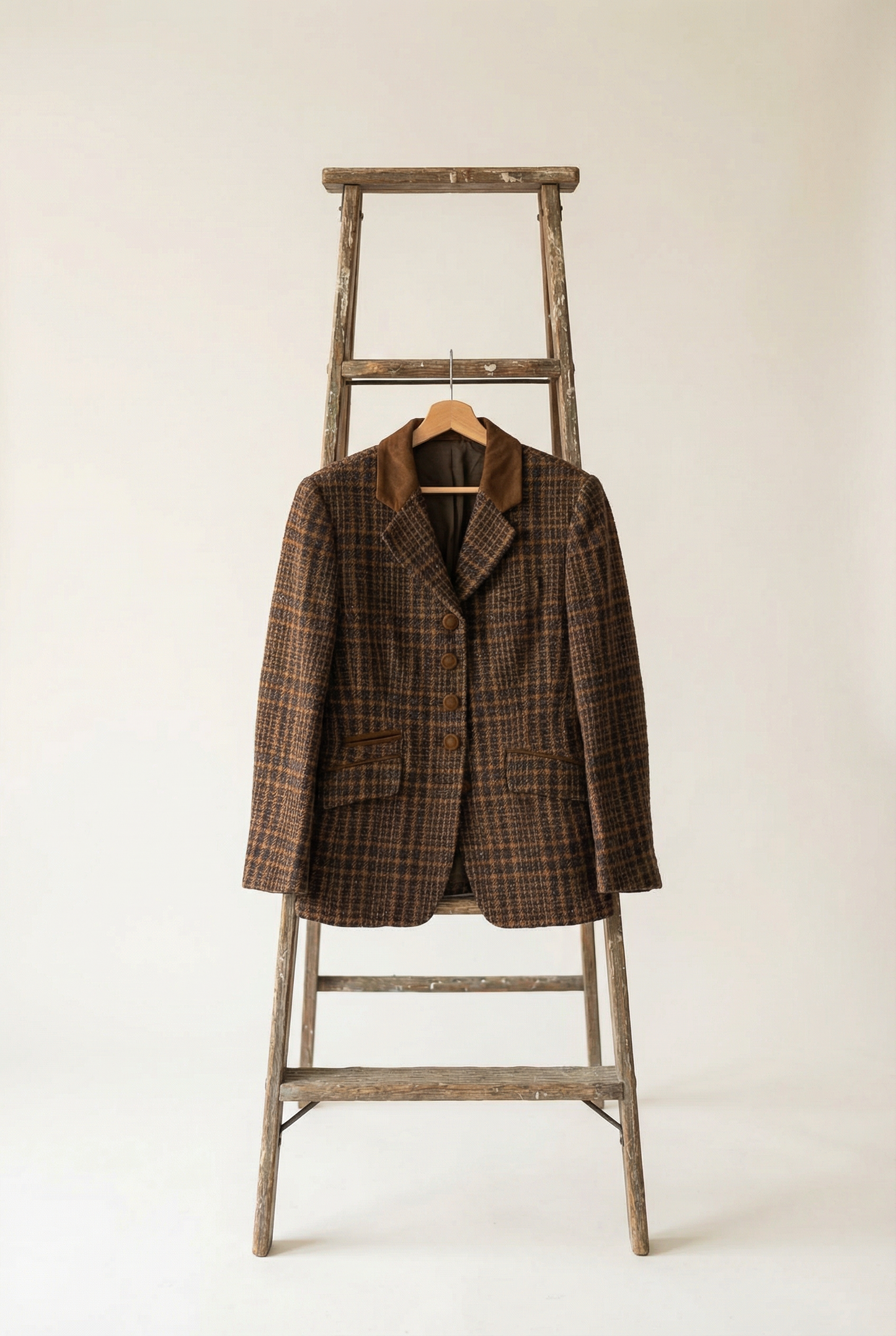 Women's Vintage Tweed & Check Tailored Jacket x2点