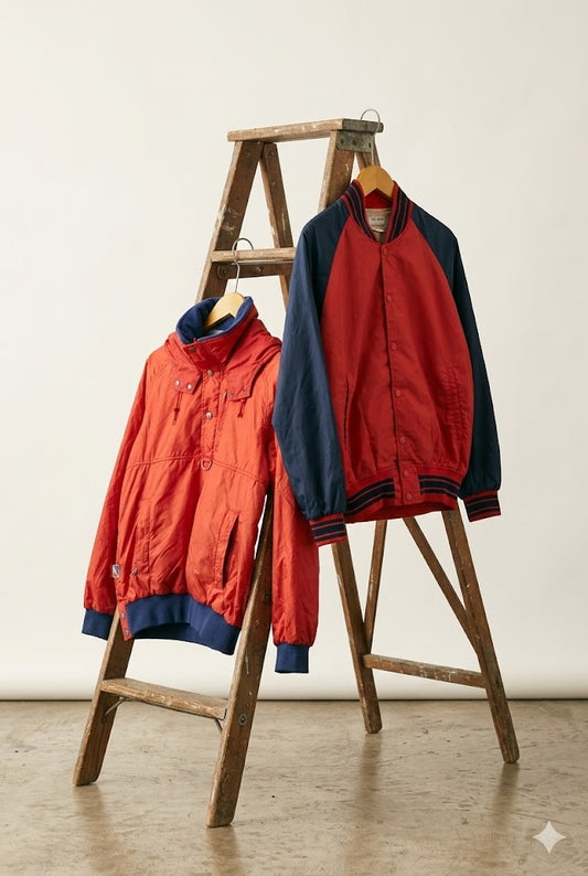 80's DESCENTE Tech Jacket & Nylon Stadium Jacket x2点