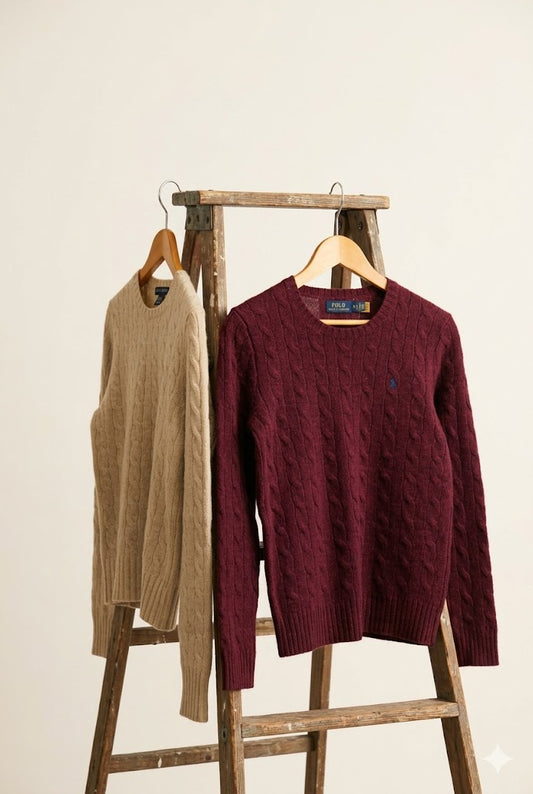 Ralph Lauren Cable Knit Sweater x3点