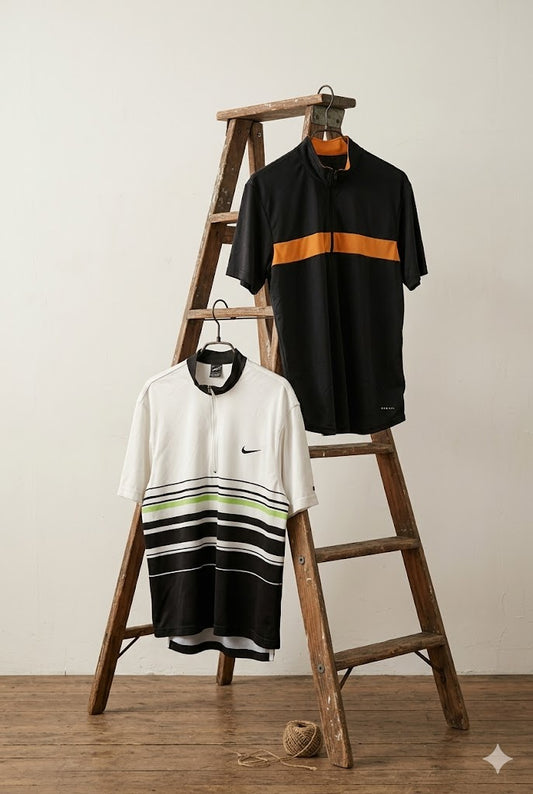 90's Made In USA Old Nike Half Zip T-Shirt x2点