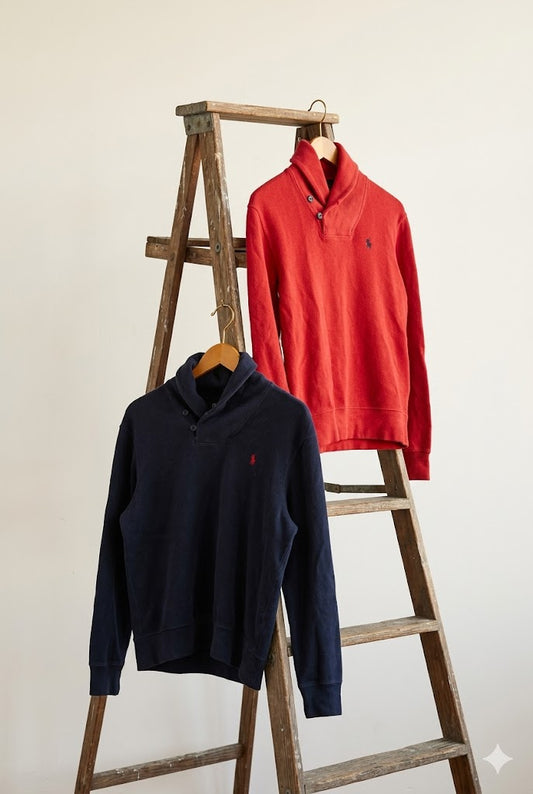 Polo Ralph Lauren Shawl Collar Ribbed Sweatshirt x2点