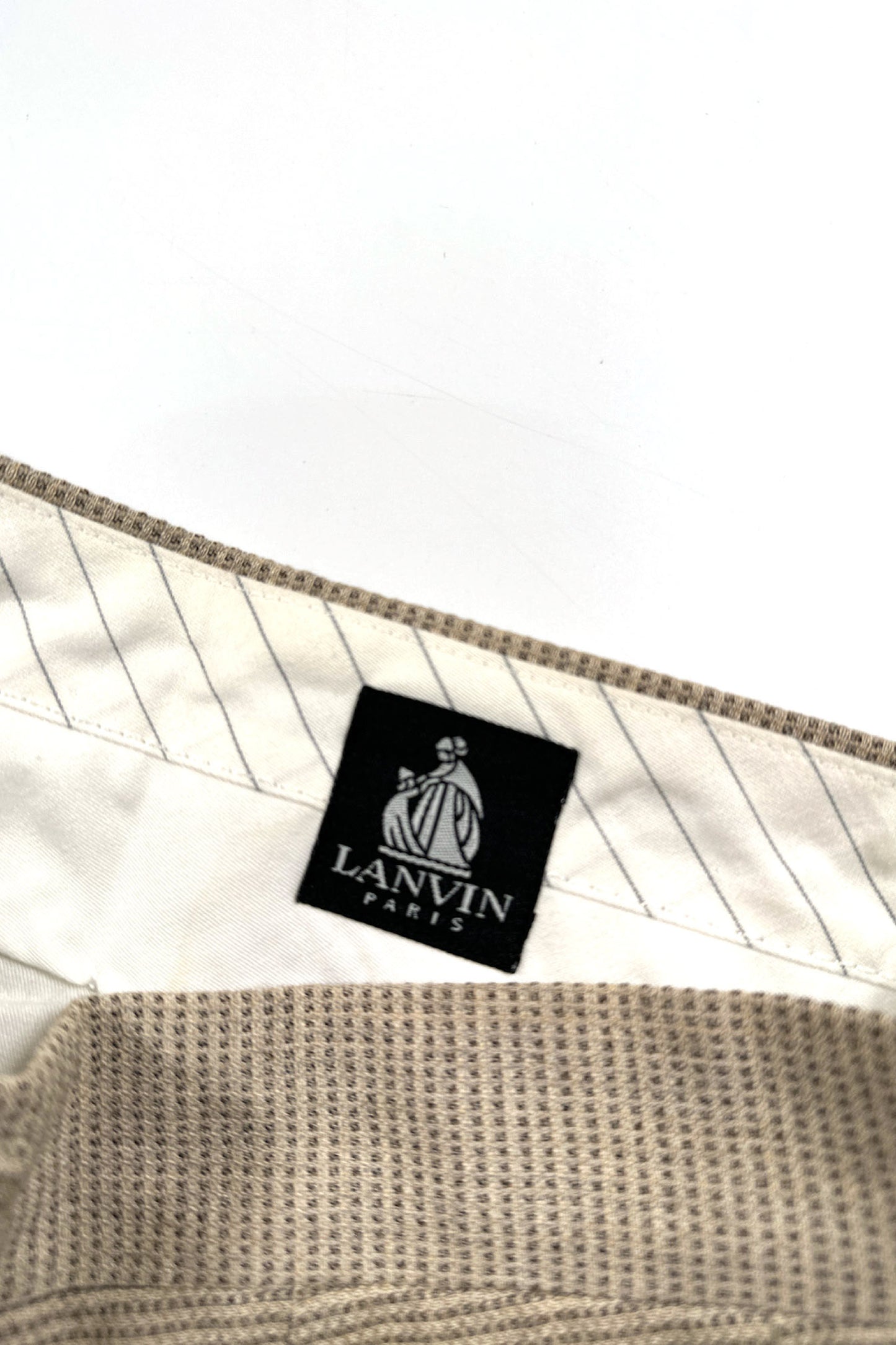 LANVIN check slacks