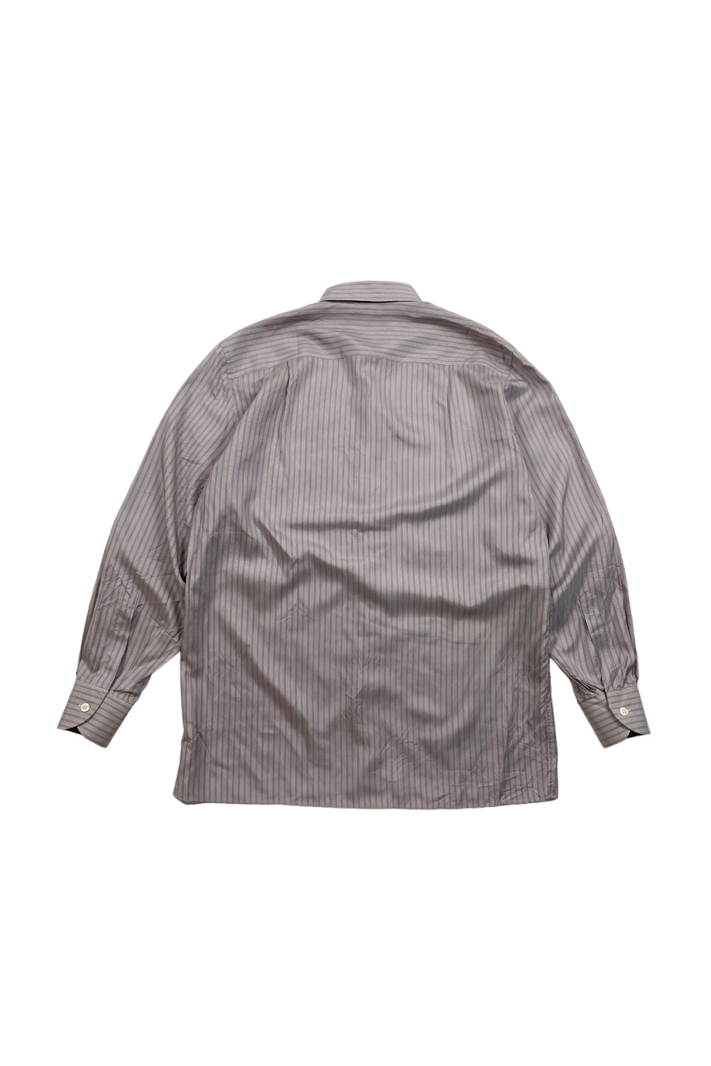 90's Made in ITALY LANVIN silk stripe shirt