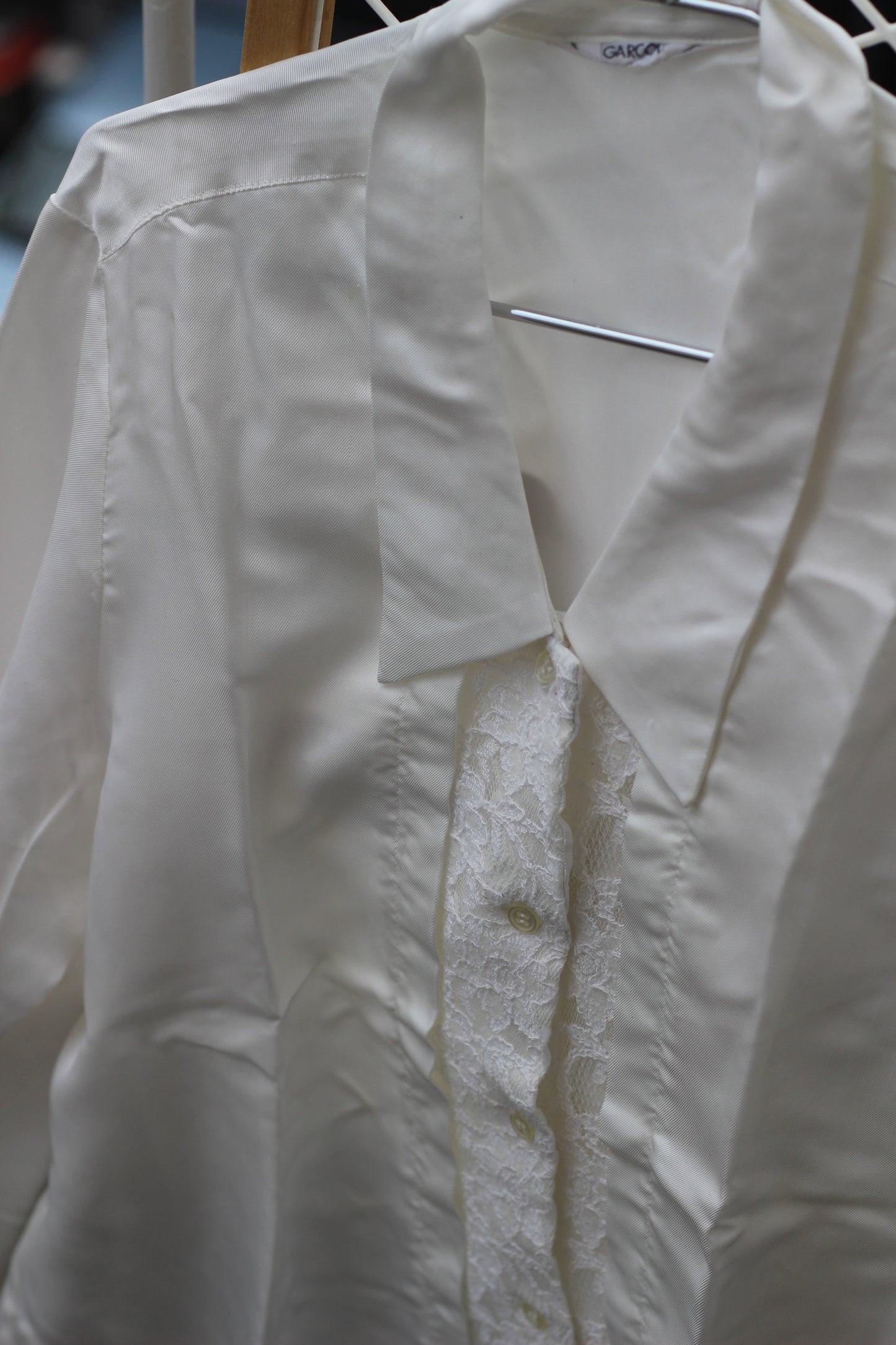 Vintage White Lace Embroidery Long Sleeve Blouse x10点