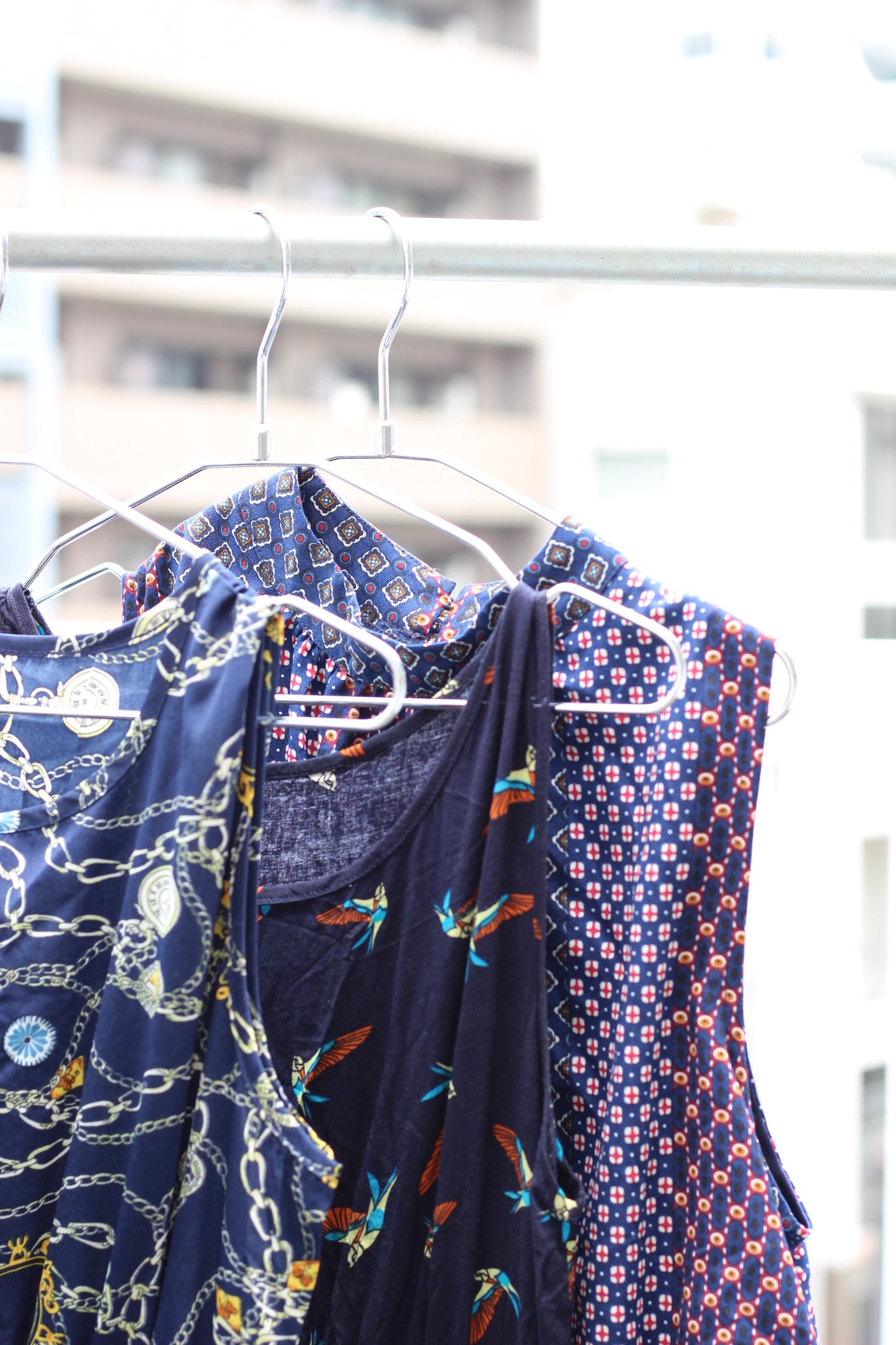 Vintage Navy Design No Sleeve One-Piece x6点