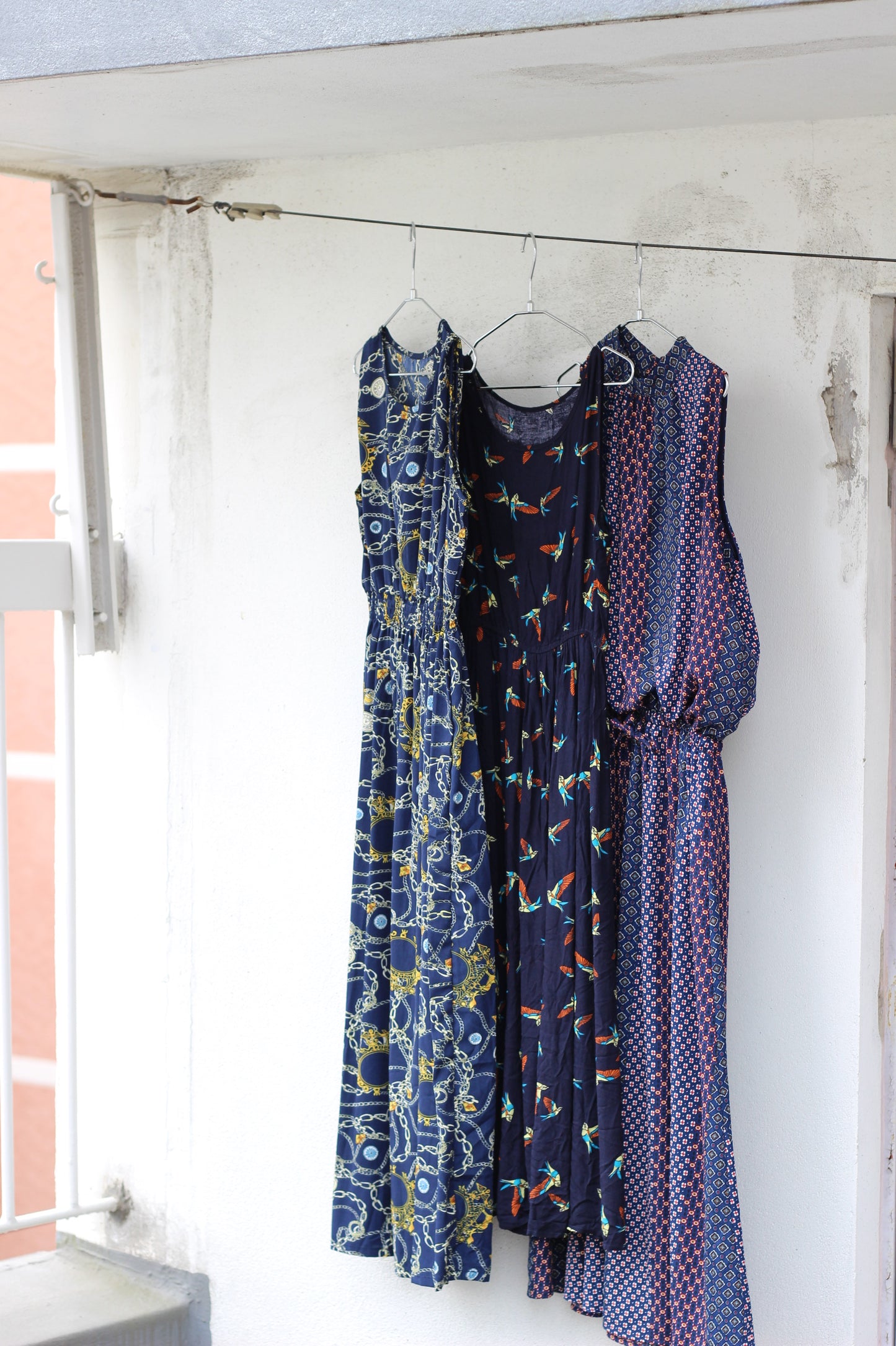 Vintage Navy Design No Sleeve One-Piece x6点