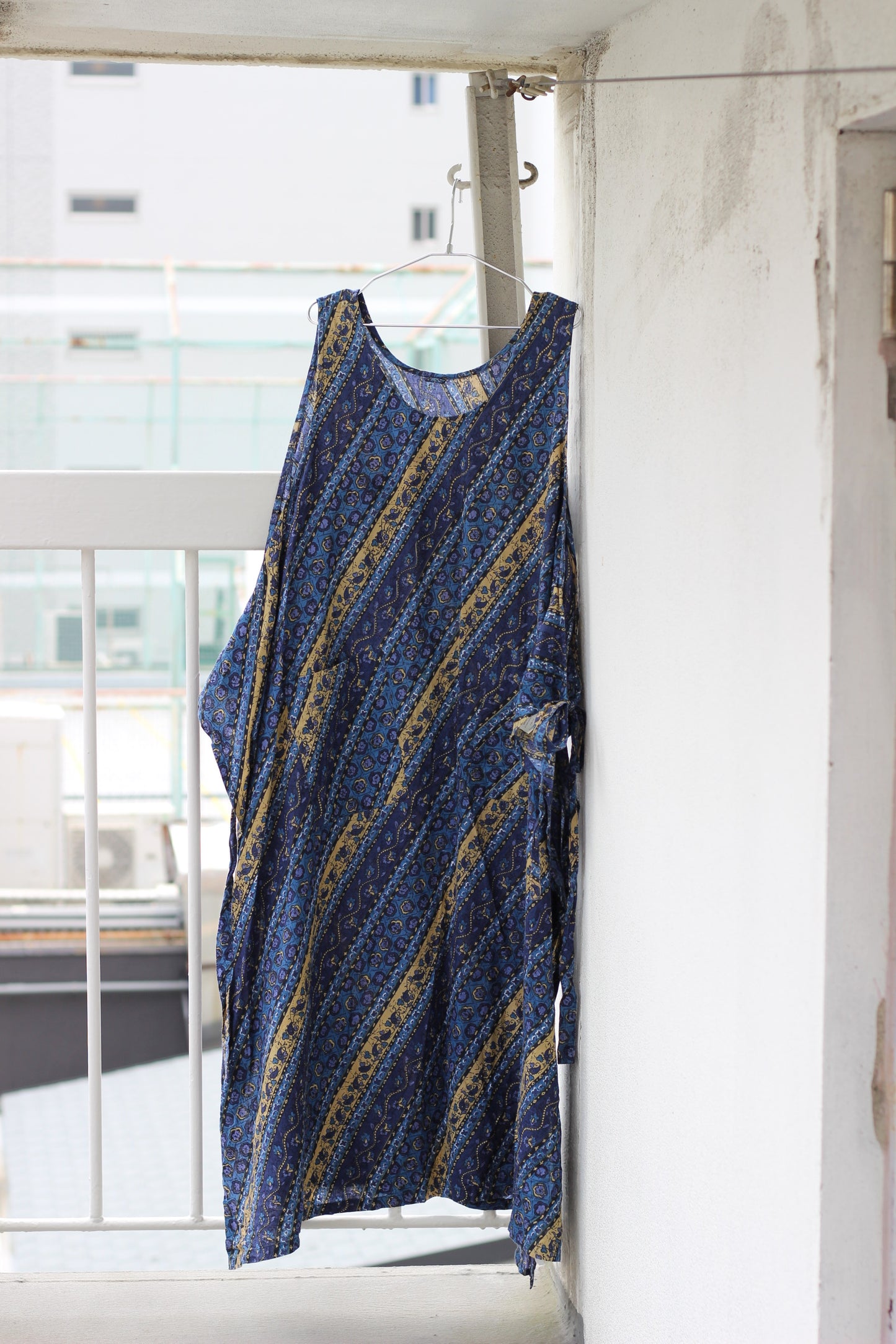 Vintage Navy Design No Sleeve One-Piece x6点