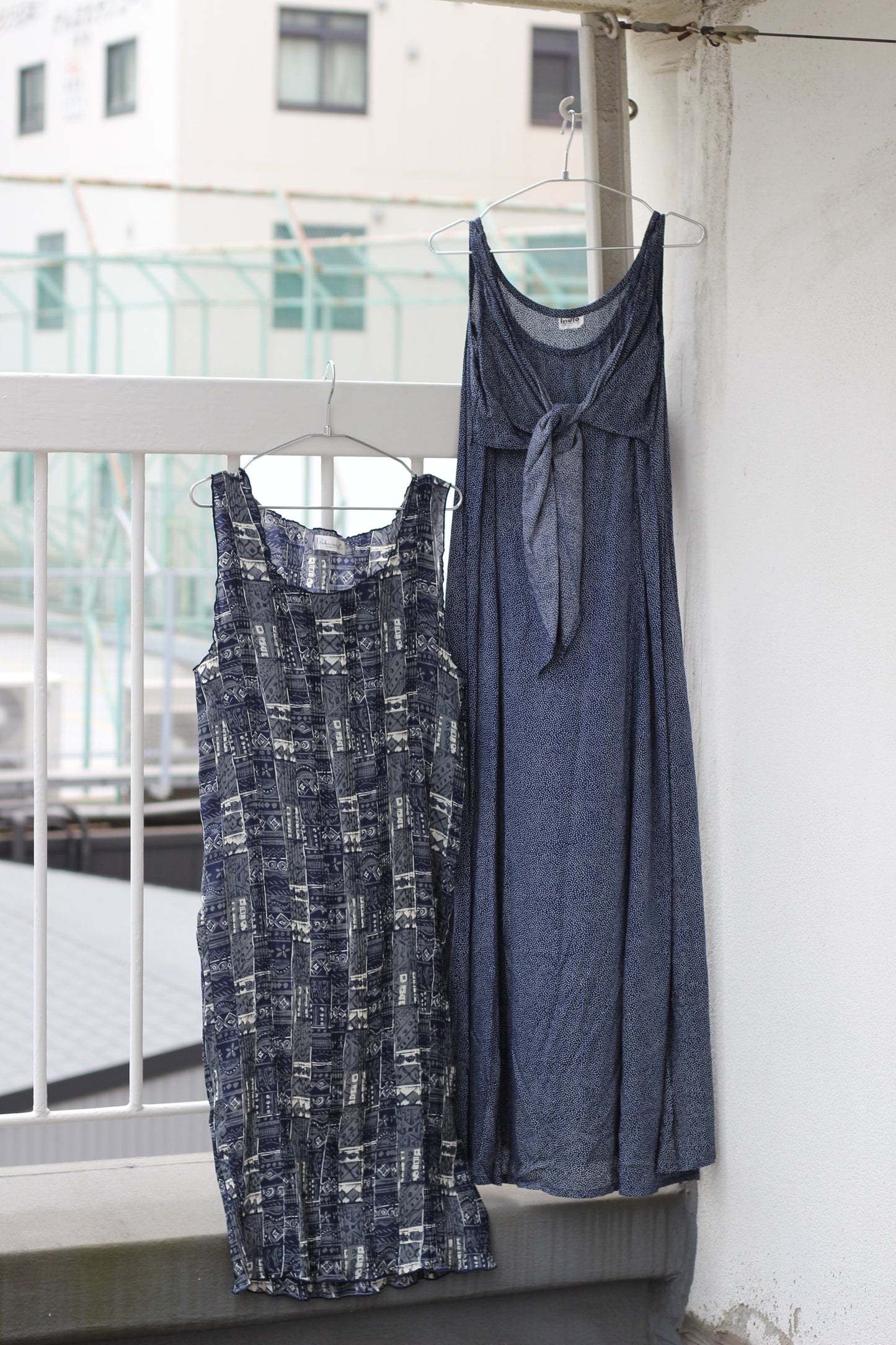 Vintage Navy Design No Sleeve One-Piece x6点