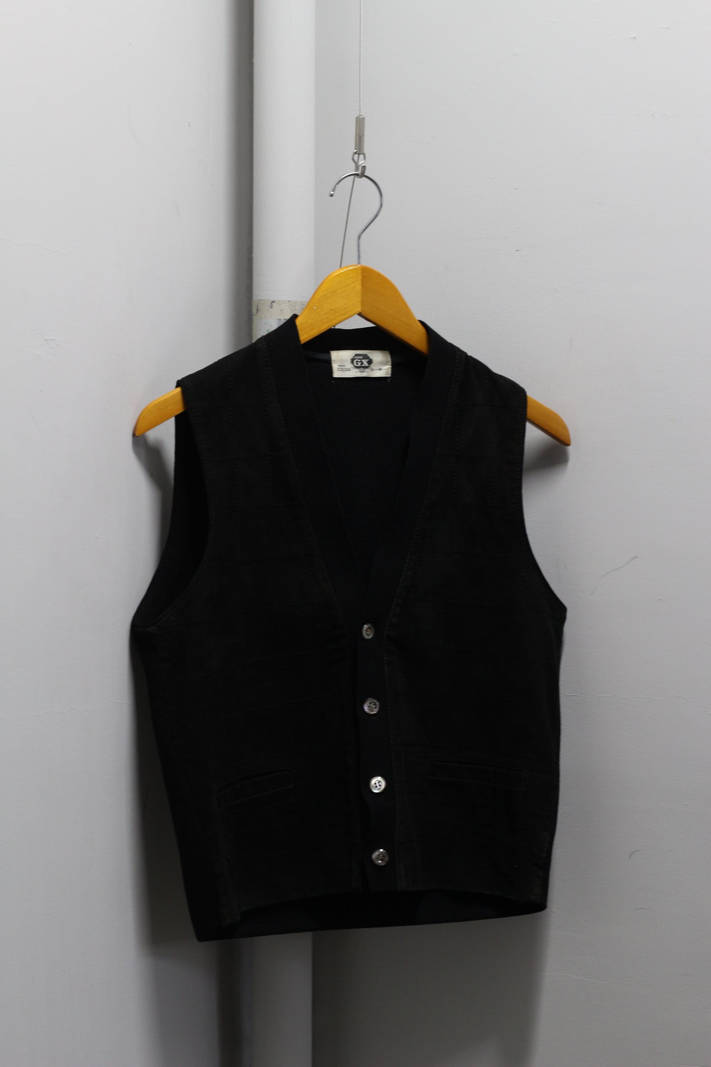 Men's Vintage Mixed Material Vest x5点