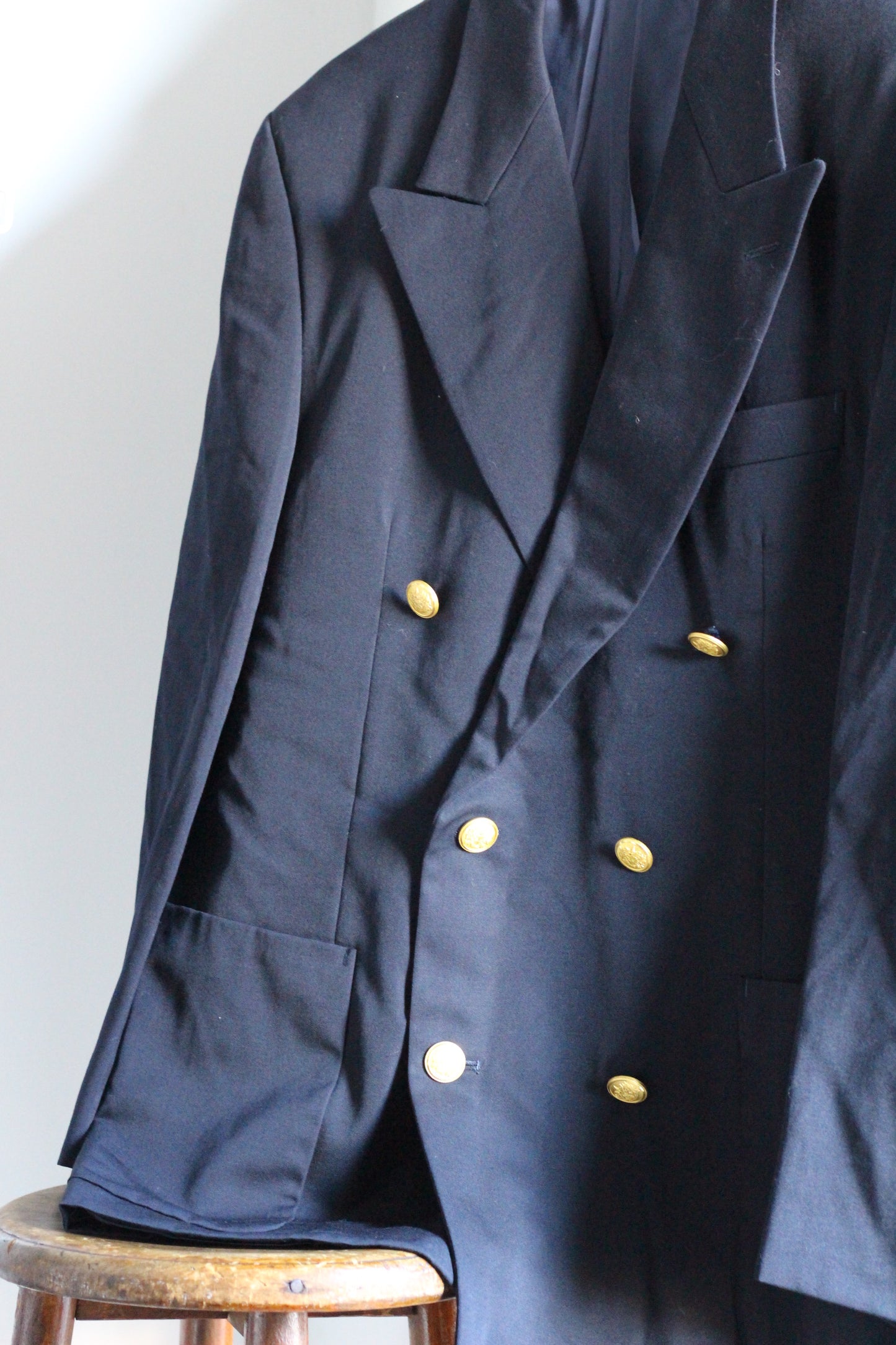 Men's Design American Traditional Style Gold Button Tailored Jacket x3点