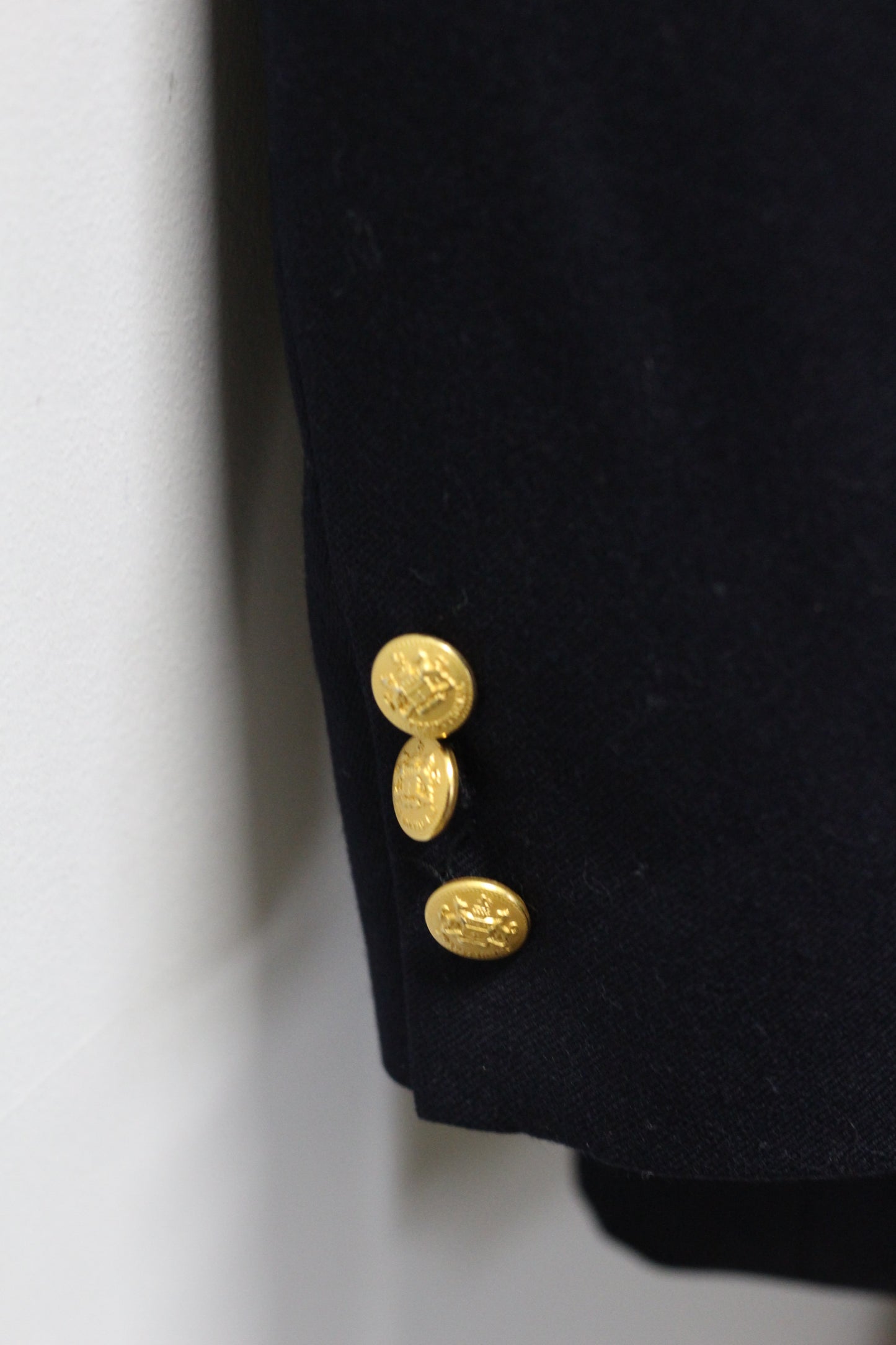 Men's Vintage Gold Button Double Breasted Tailored Jacket x3点