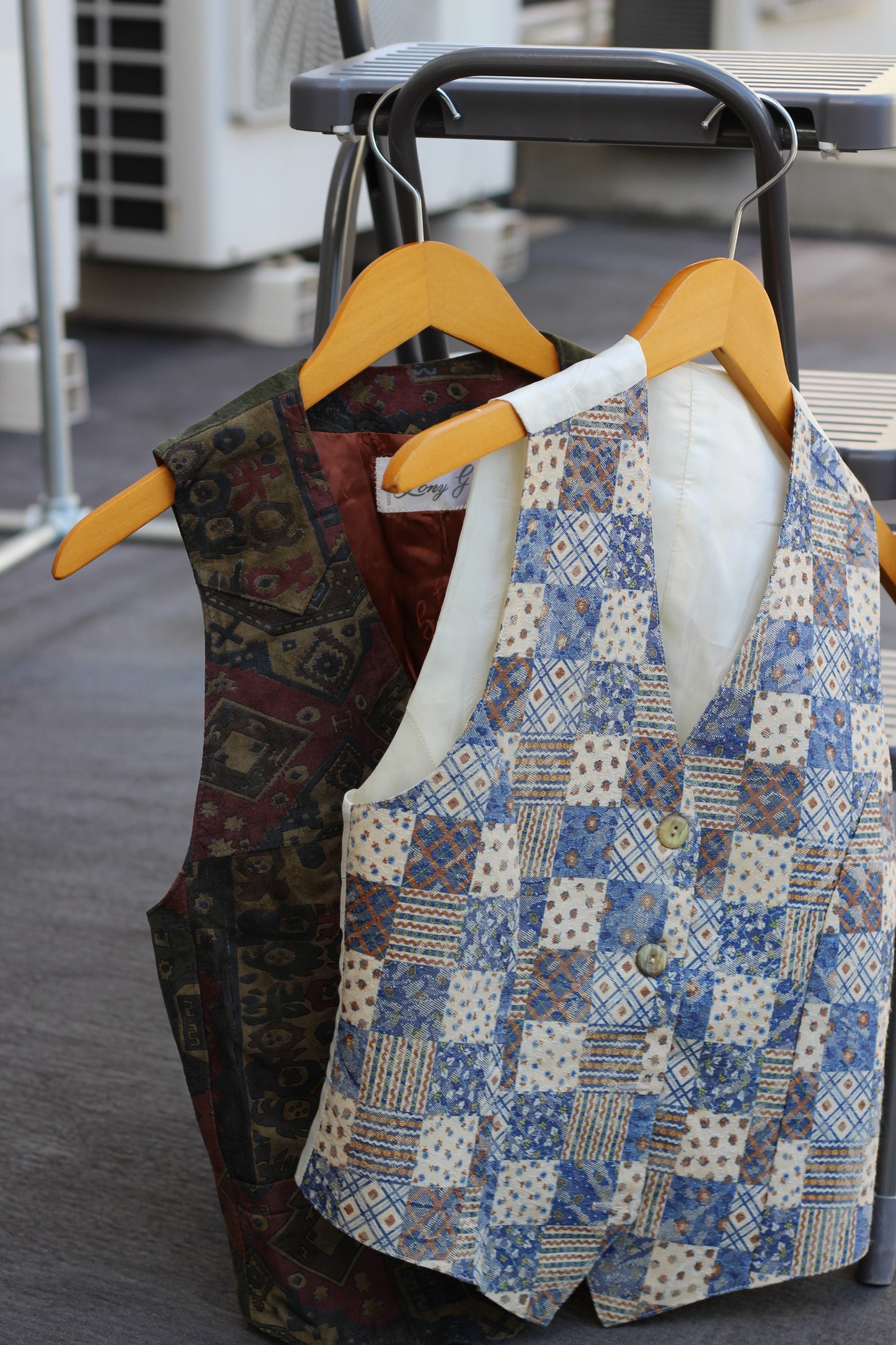 Women's Made In Canada & France Vintage Design Vest x2点