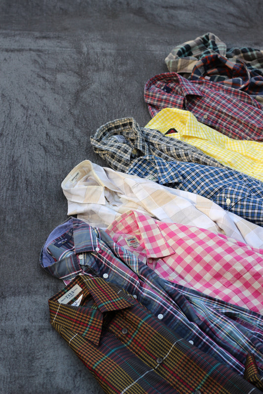 Men's design check shirt x10点