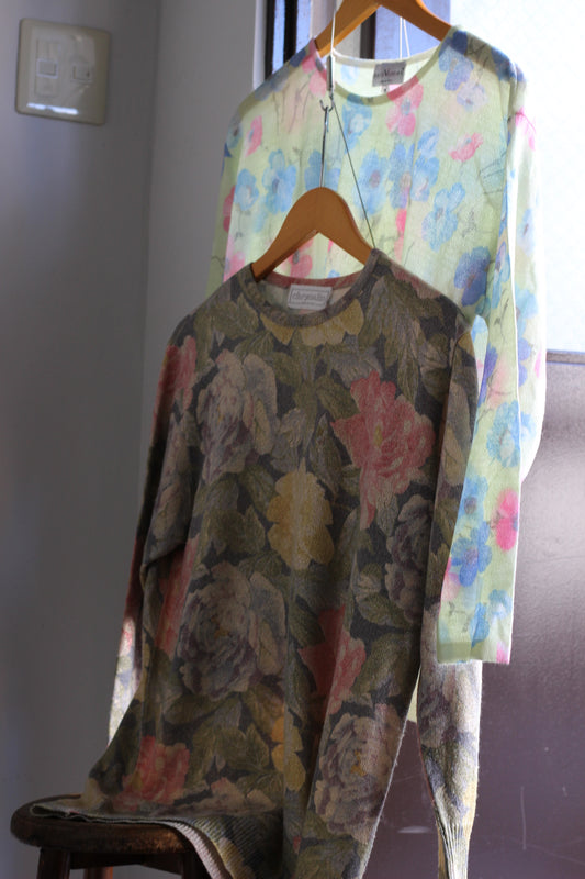 Women's Made In Italy Vintage Floral Design Knitwear x2点