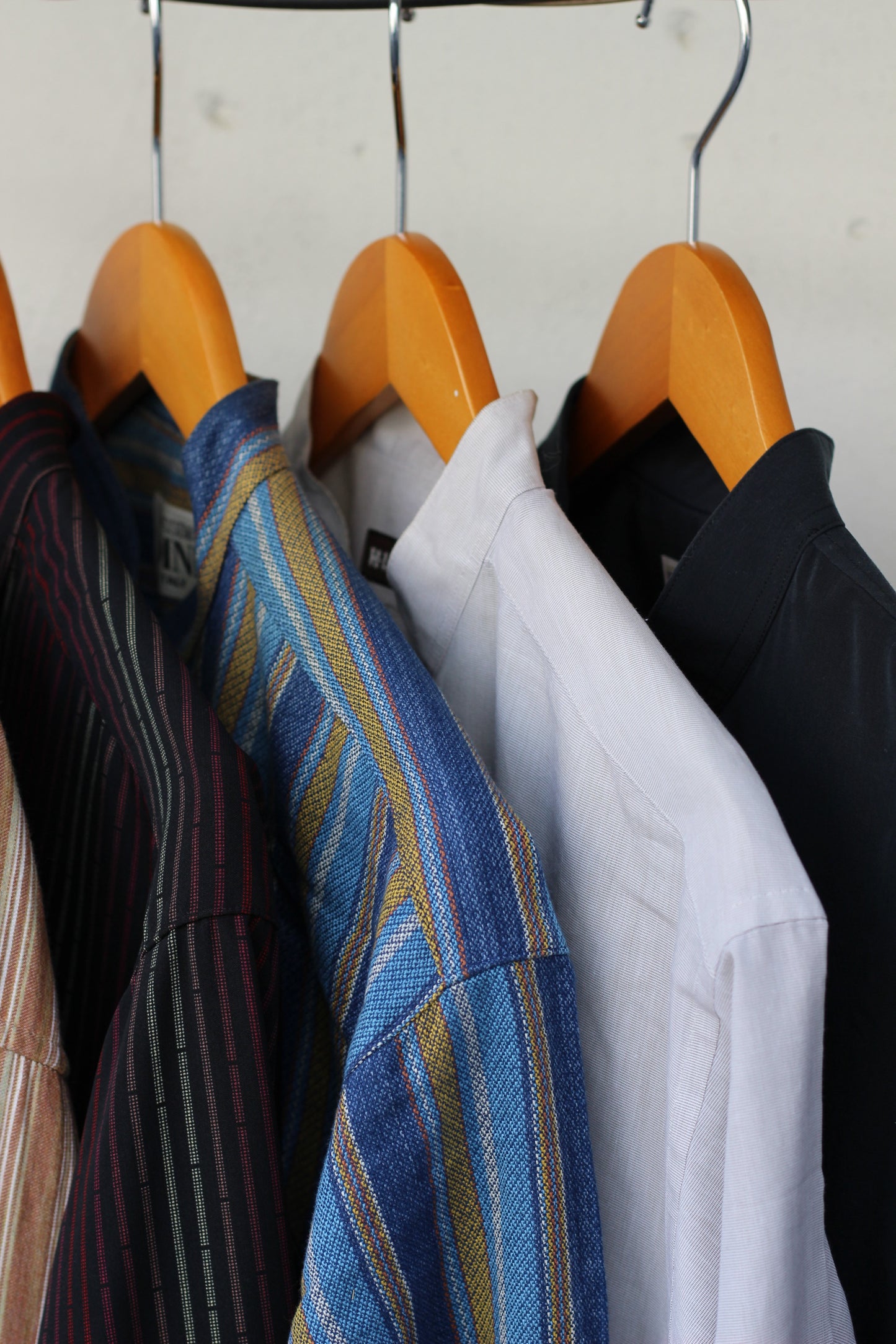 Men's open stand collar shirt x5点