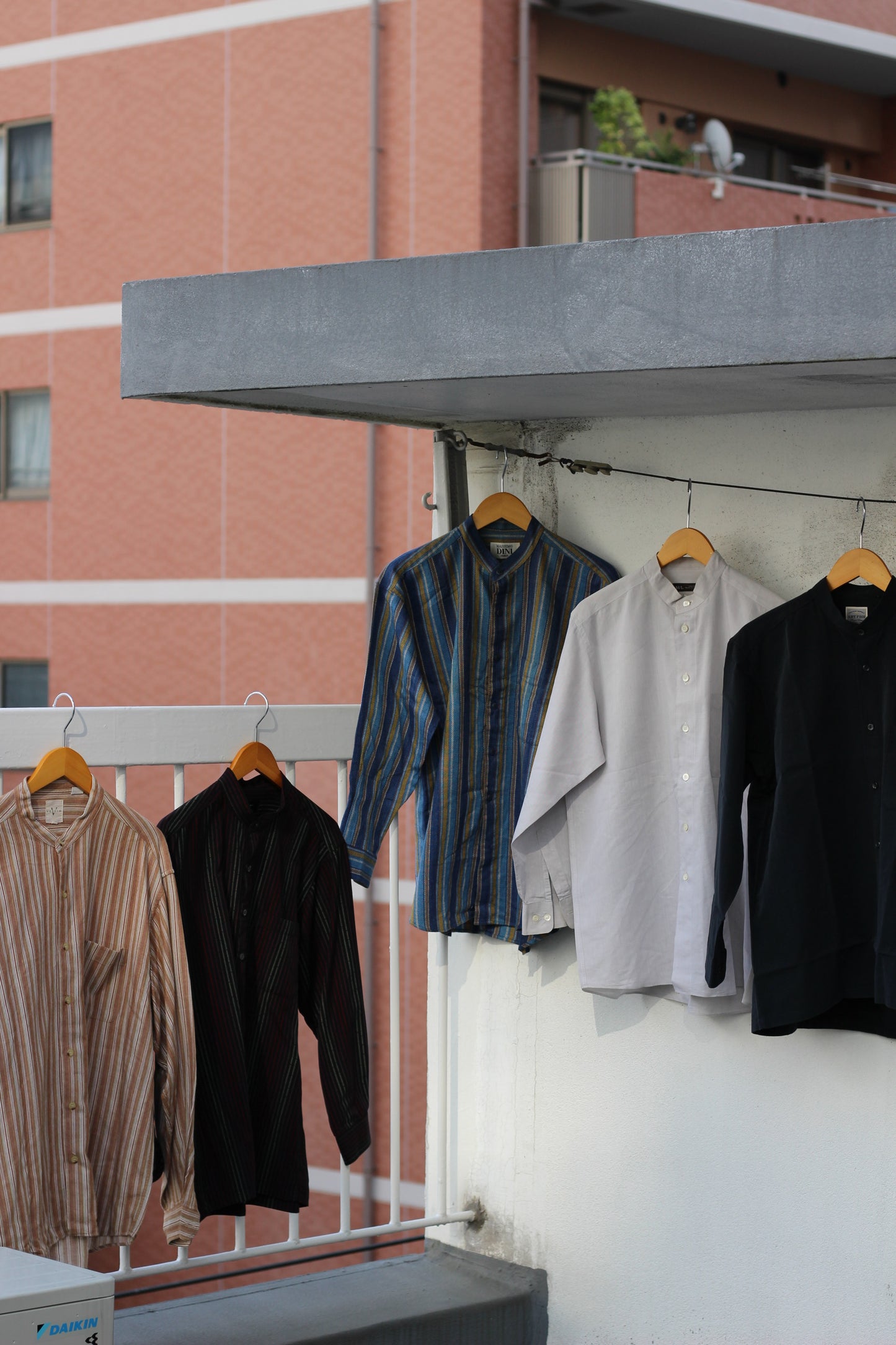 Men's open stand collar shirt x5点