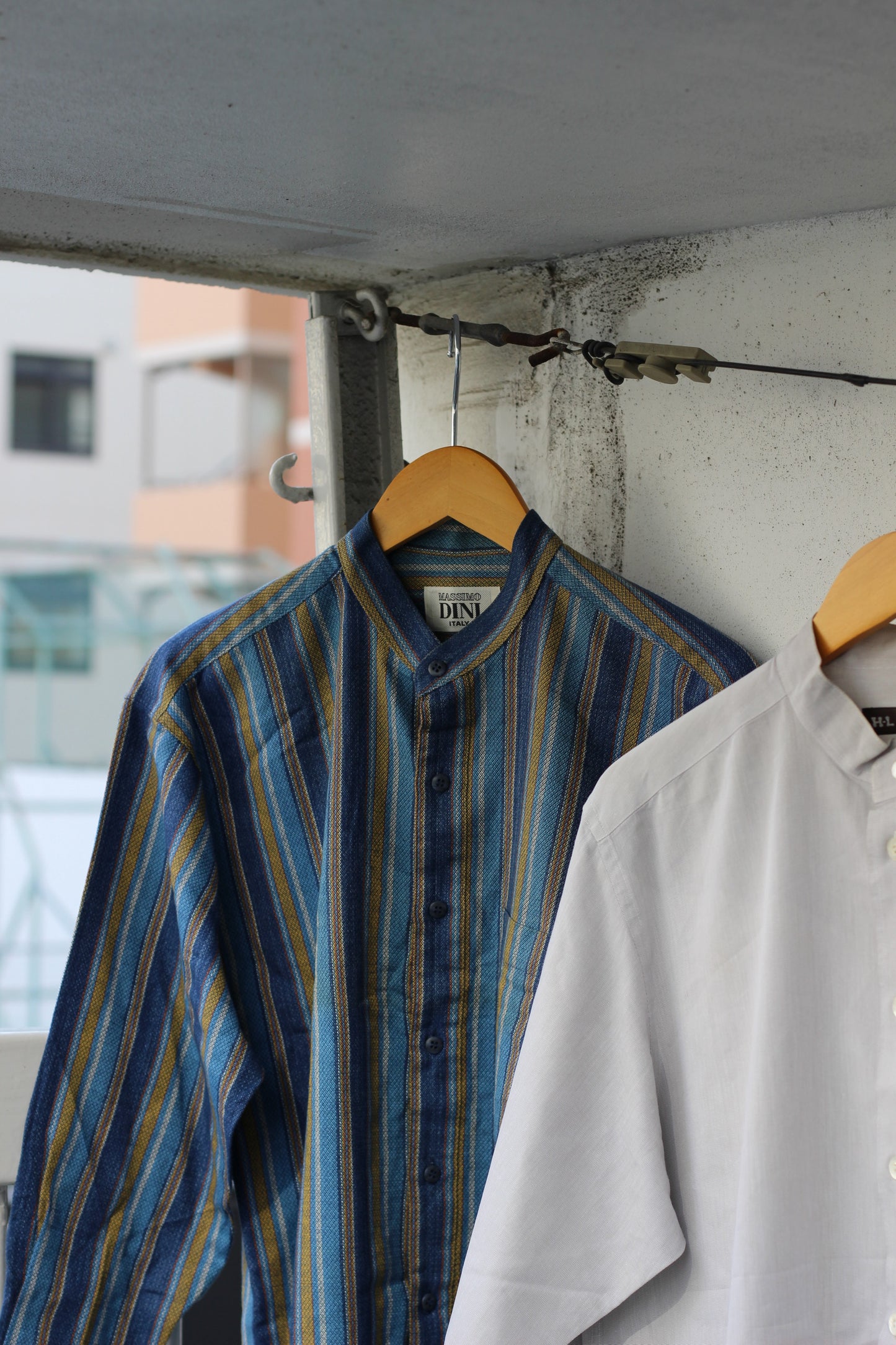 Men's open stand collar shirt x5点