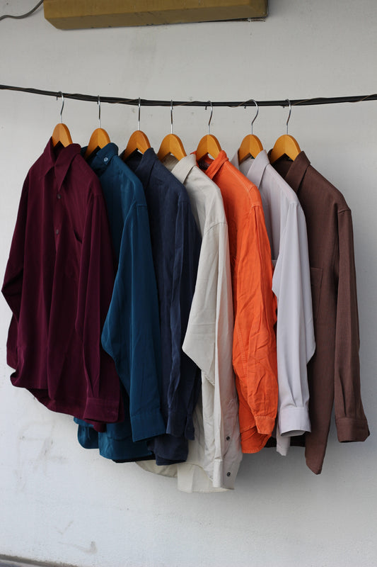 Men's basic color shirt x7点