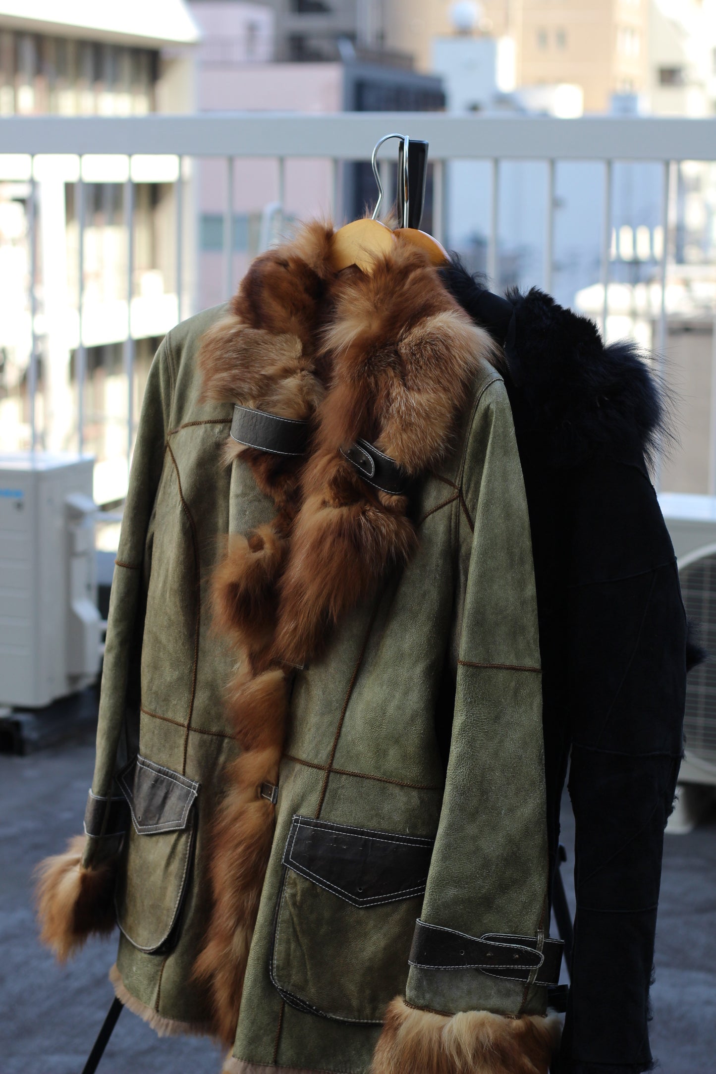 Women's Vintage mouton Design Fur Jacket x3点