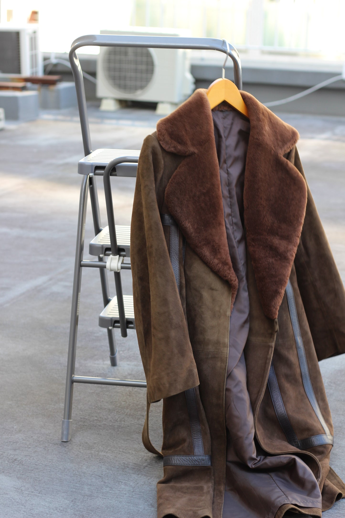 Women's Vintage Fur Leather Coat x2点