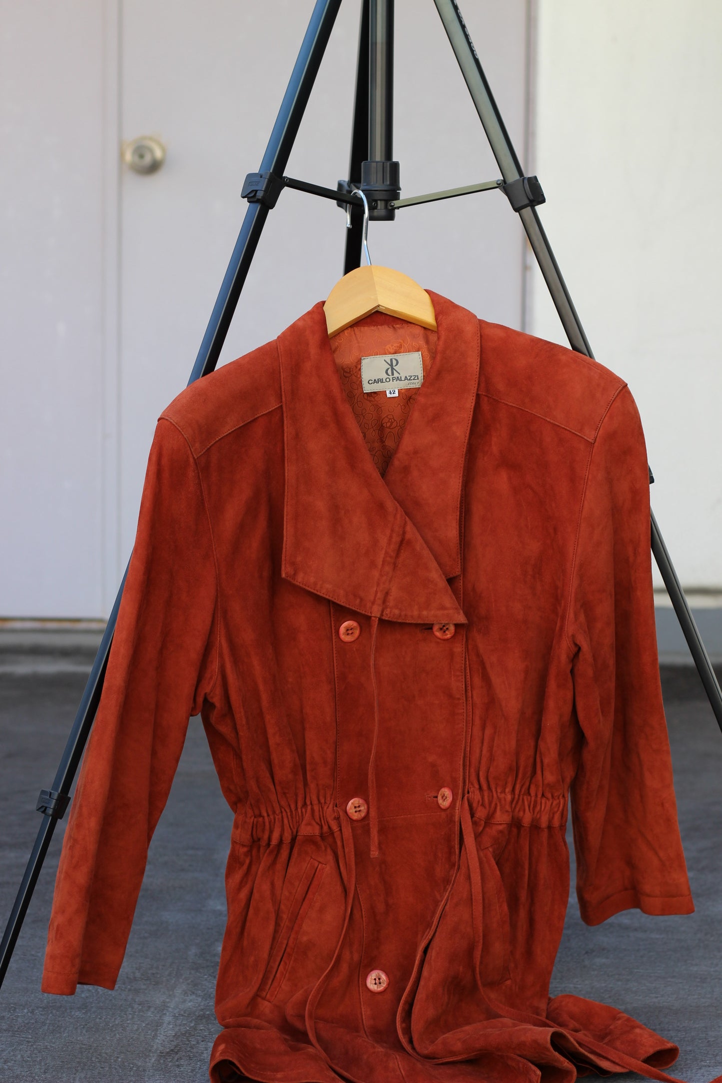 Women's Vintage Collar Leather Coat x2点
