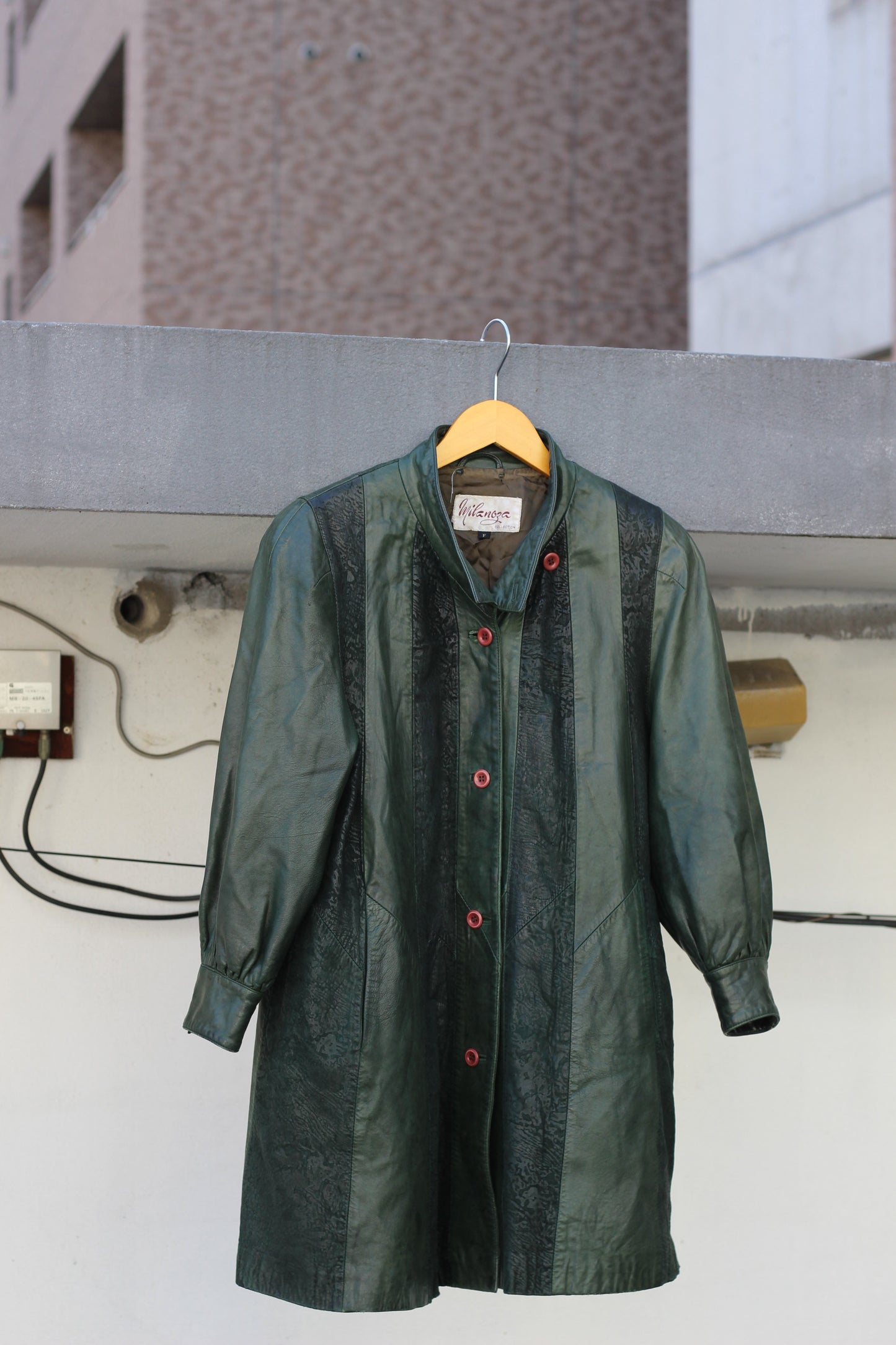 Women's Vintage Collar Leather Coat x2点