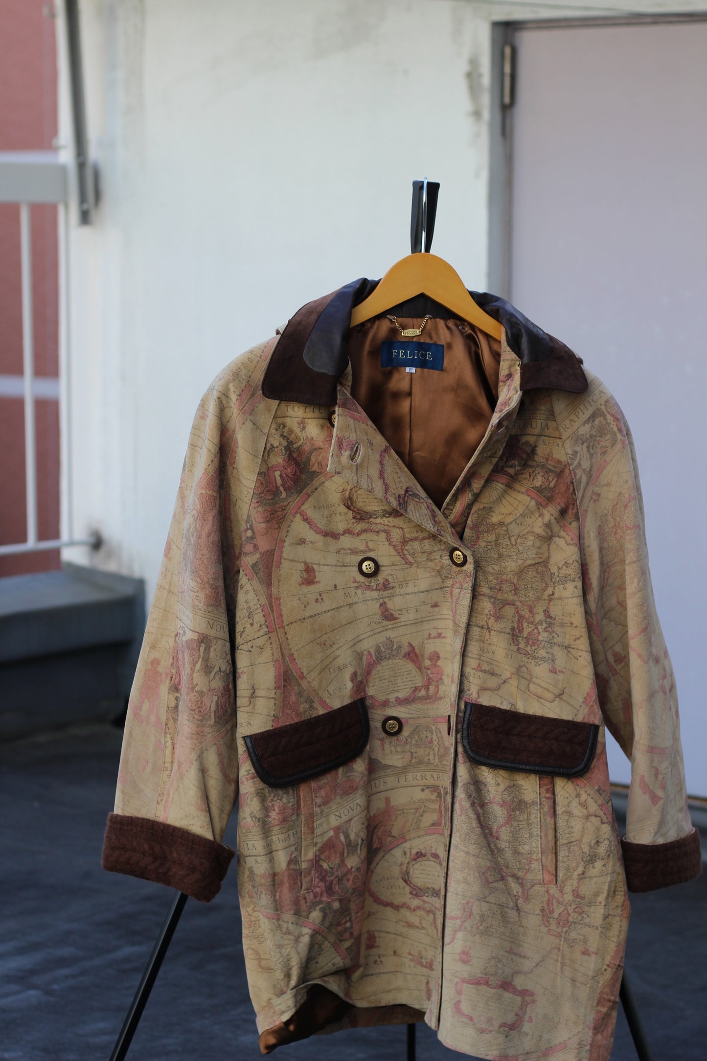 Women's Vintage Design Leather Coat x3点