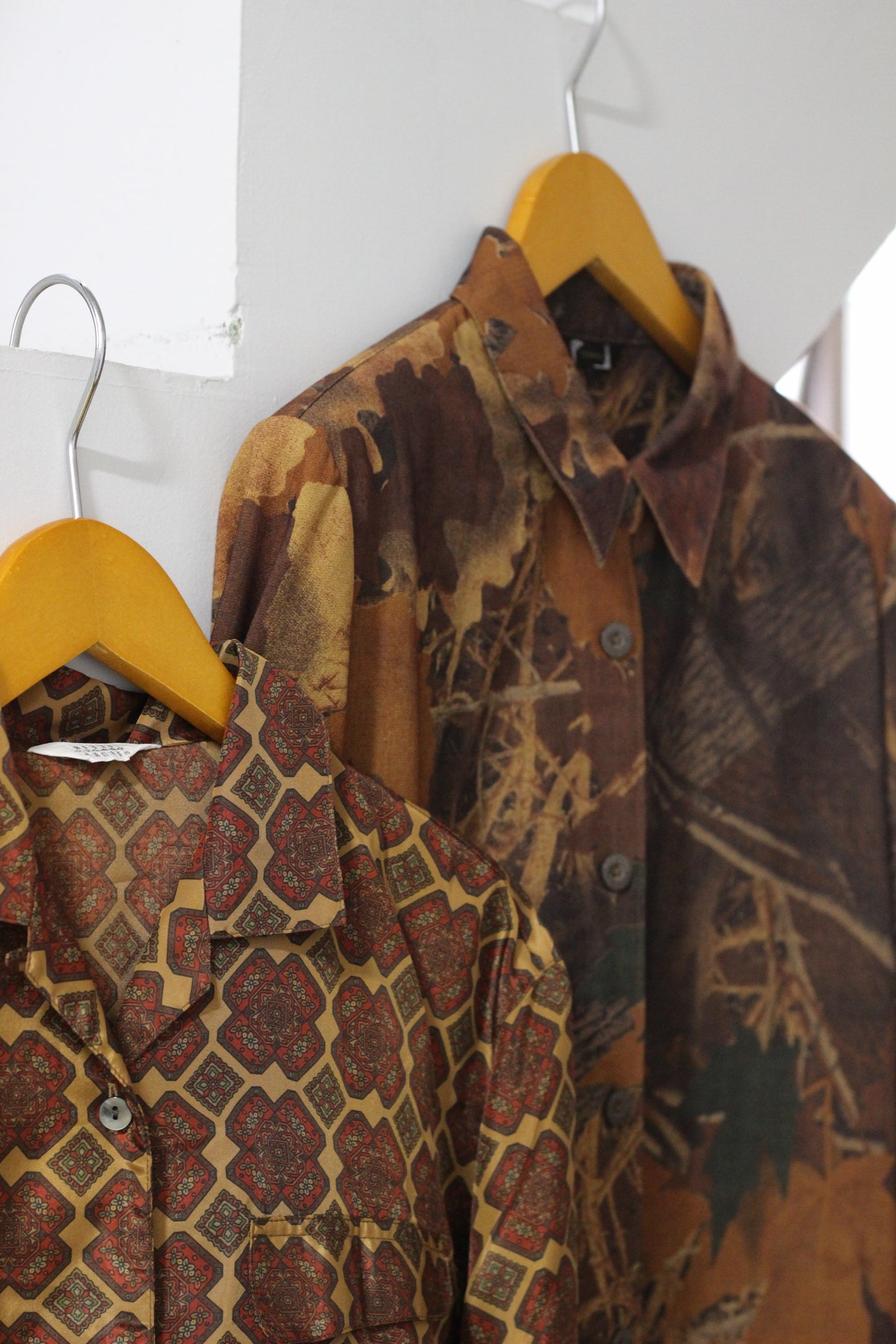 Vintage Brown Design Long Sleeve Blouse x4点