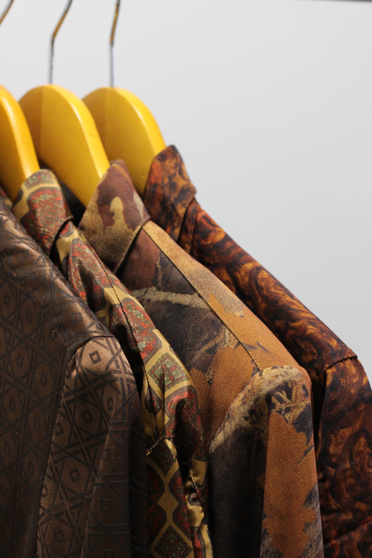 Vintage Brown Design Long Sleeve Blouse x4点