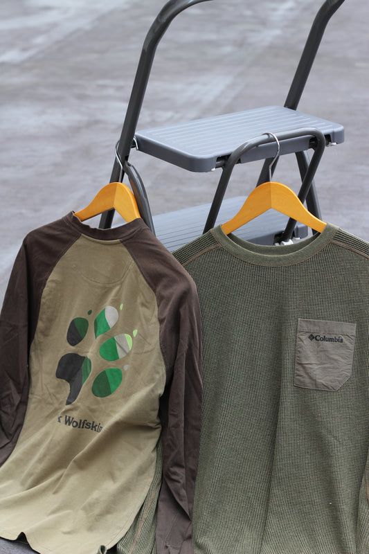 Outdoor Brand Military-Style Cut And Sew x2点