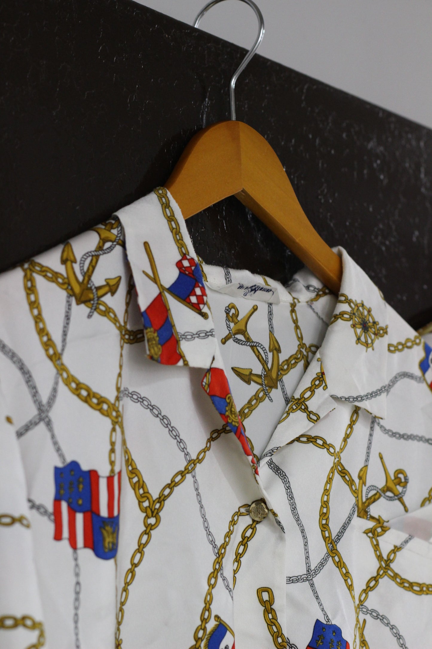 Vintage Chain Design Long Sleeve Blouse x3点