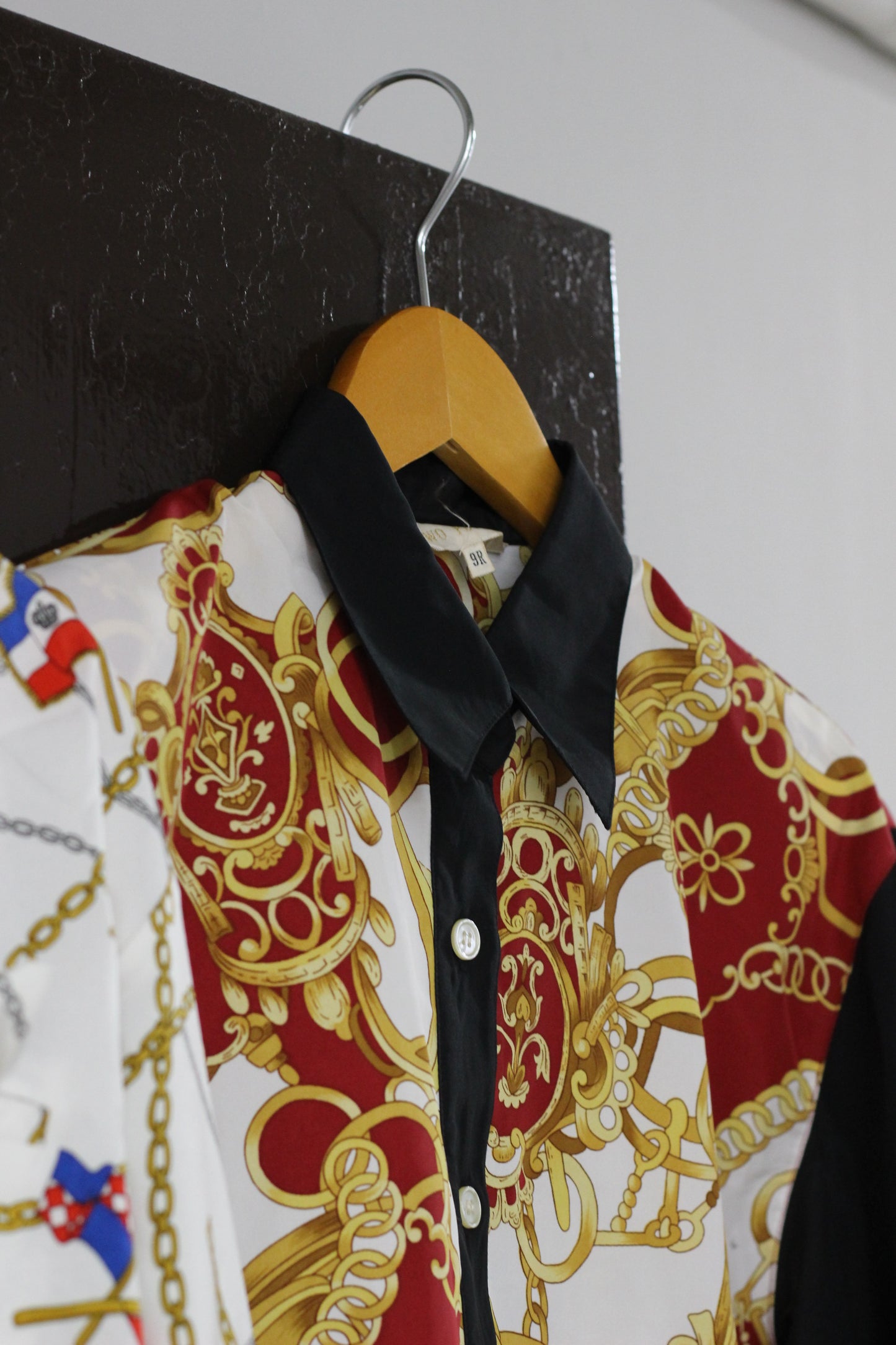 Vintage Chain Design Long Sleeve Blouse x3点