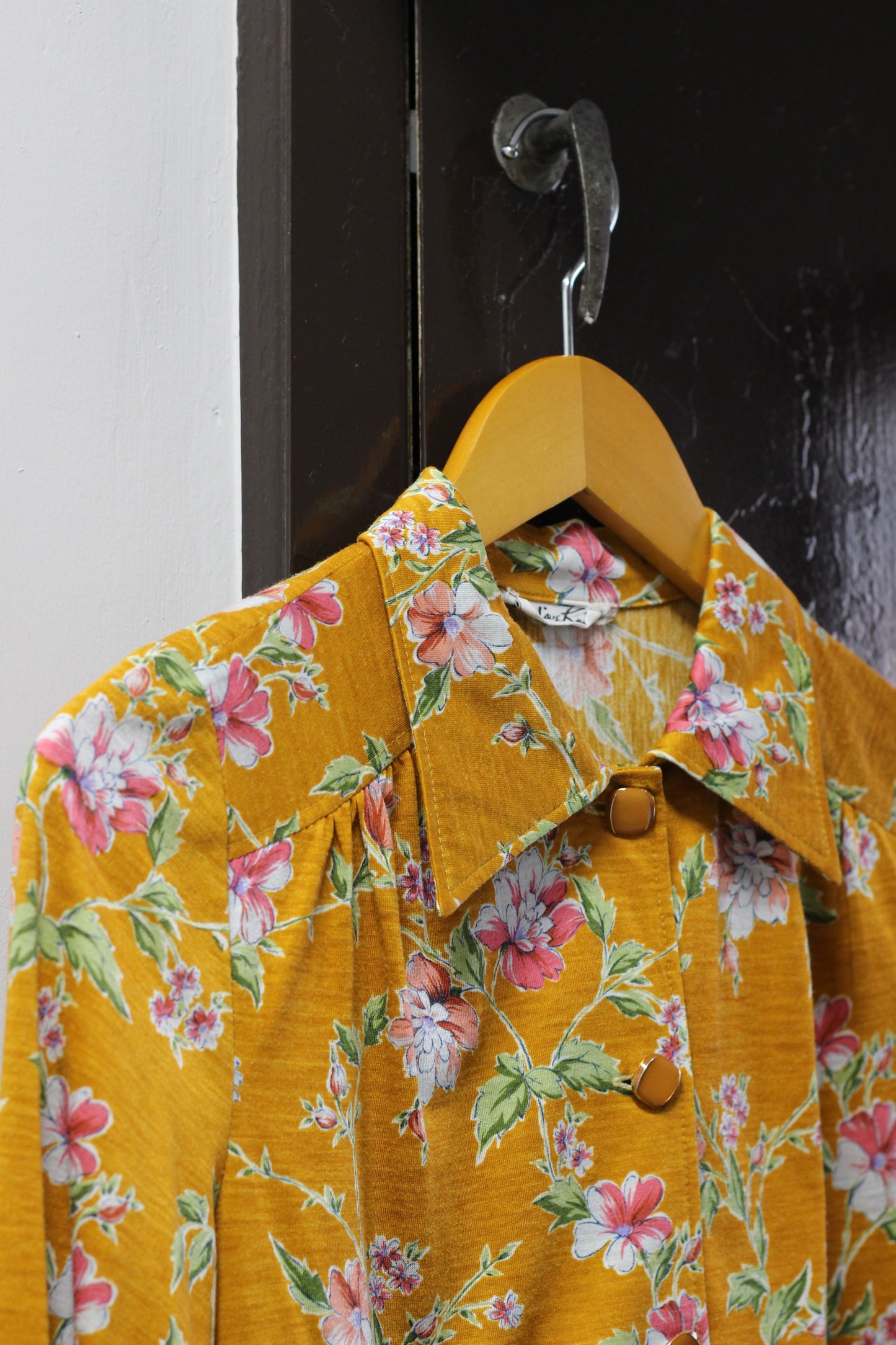 Vintage Retro Flower Long Sleeve Blouse x3点