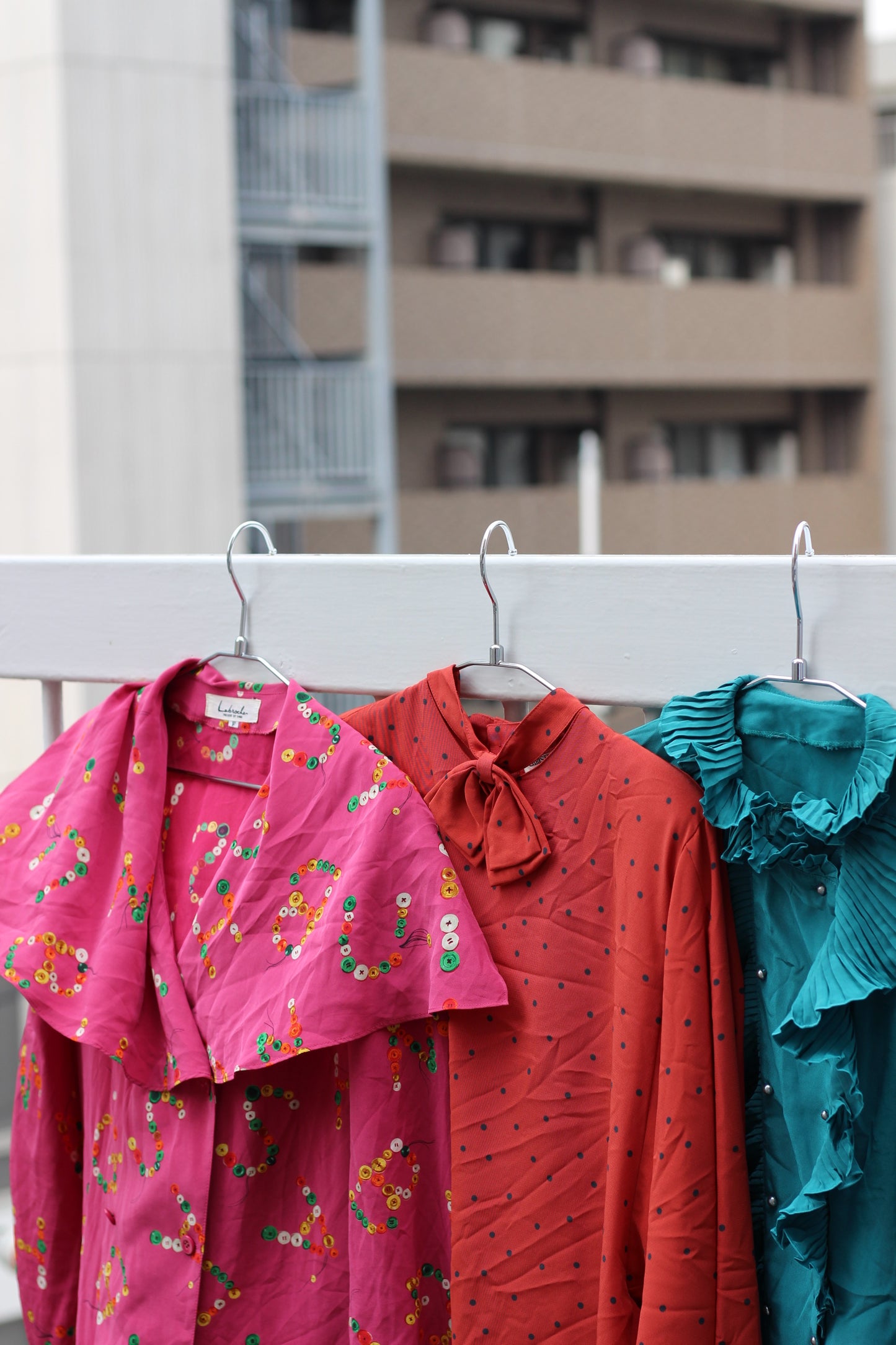 Vintage Vivid Color Long Sleeve Shirt x10点