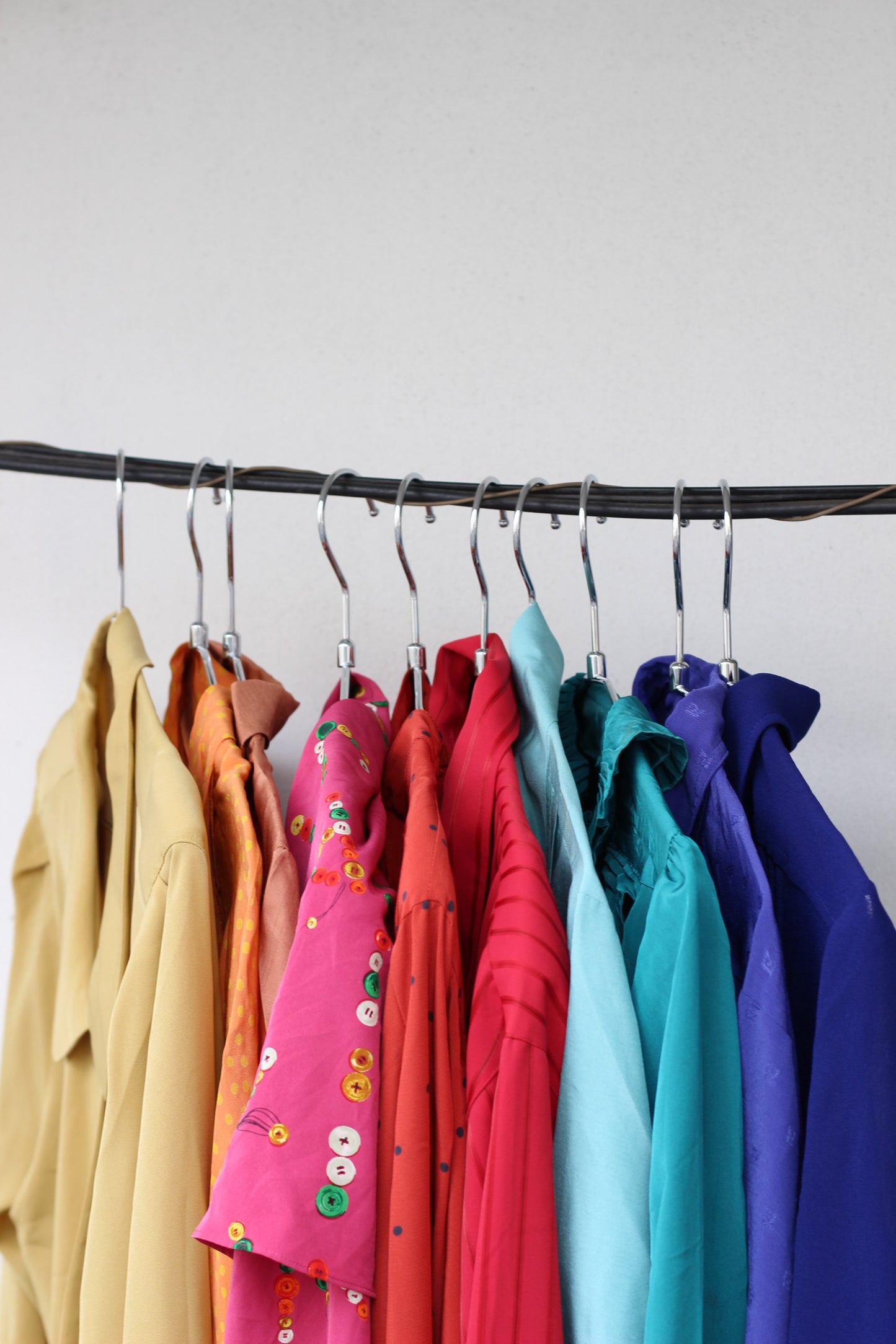 Vintage Vivid Color Long Sleeve Shirt x10点
