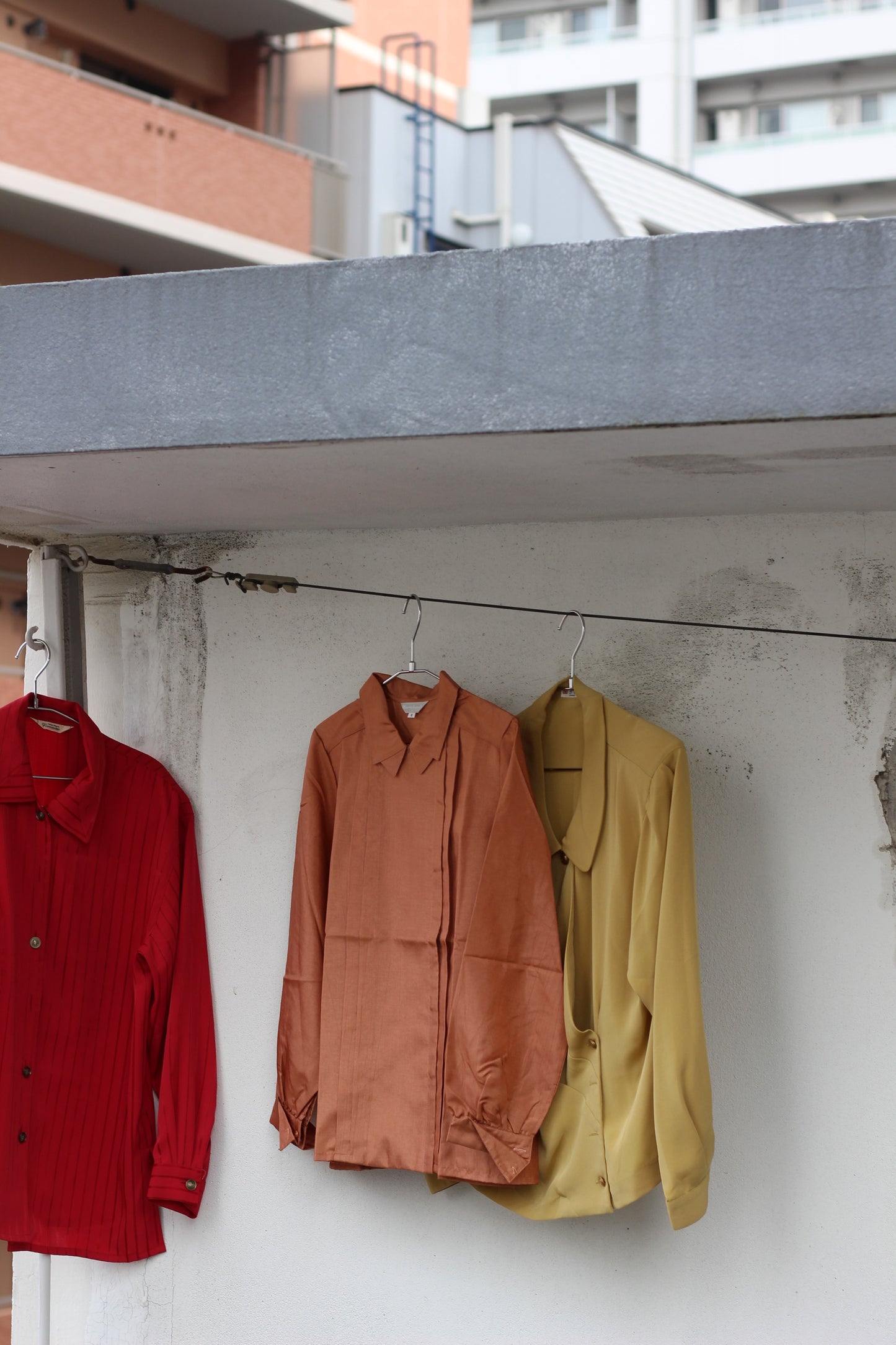 Vintage Vivid Color Long Sleeve Shirt x10点
