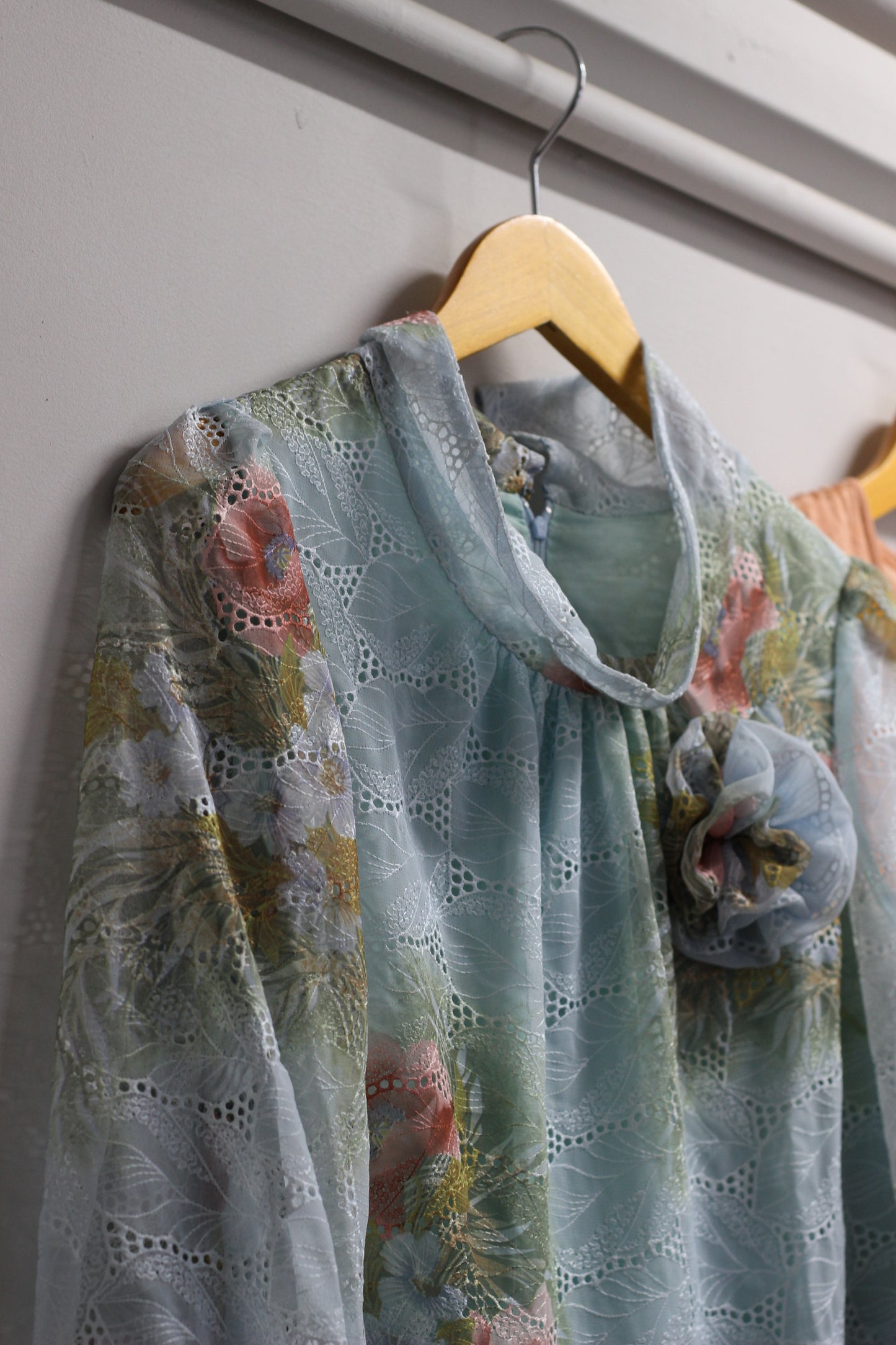 Vintage Girly Design Long Sleeve One-Piece x4点