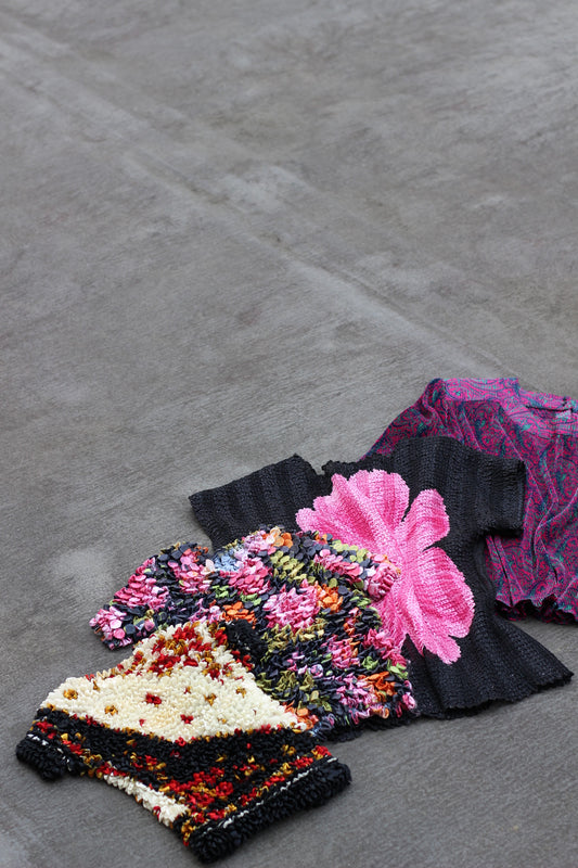 Vintage Popcorn & Pleats Tops x10点