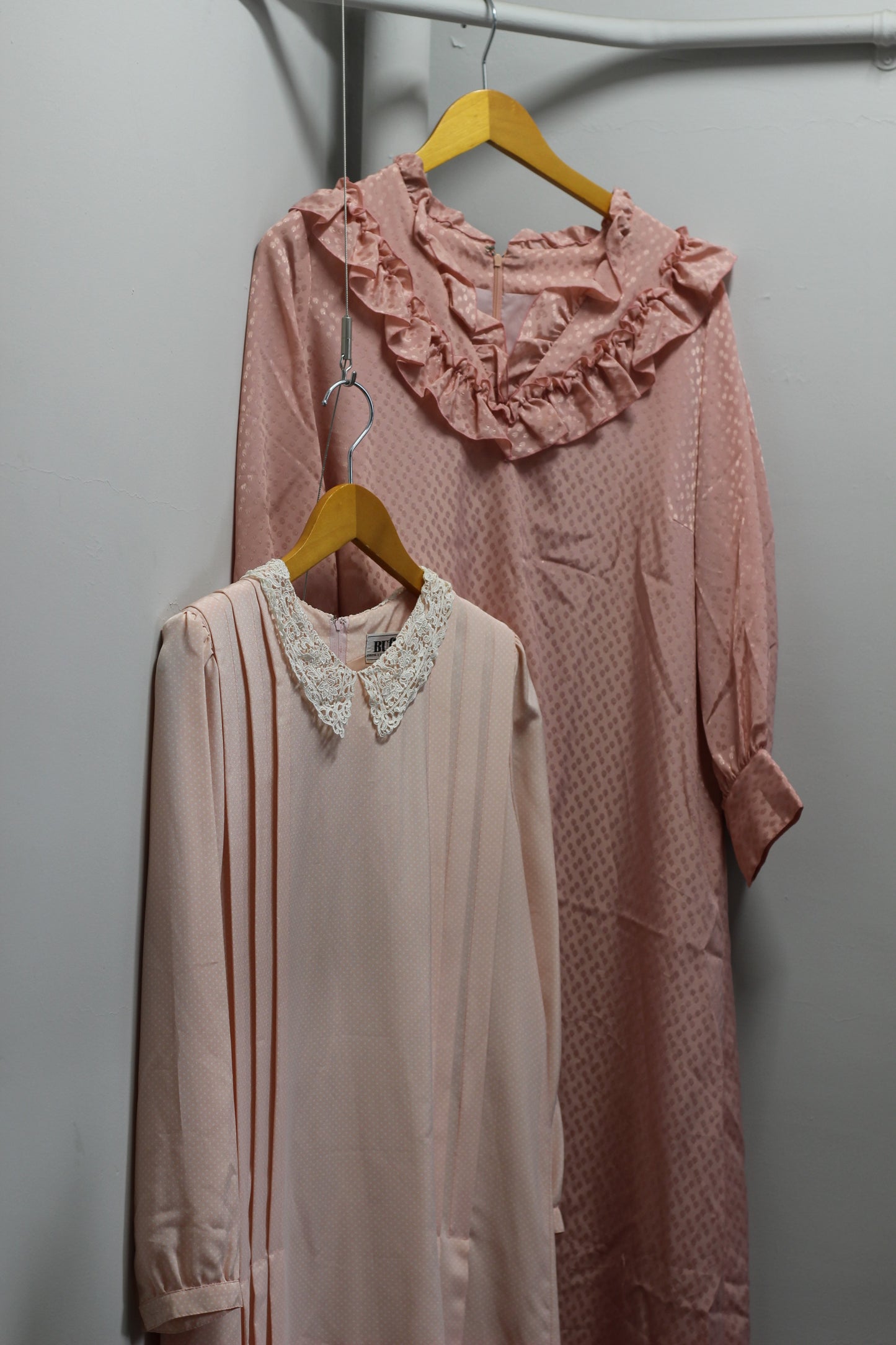 Vintage Girly Design Long Sleeve One-Piece x4点
