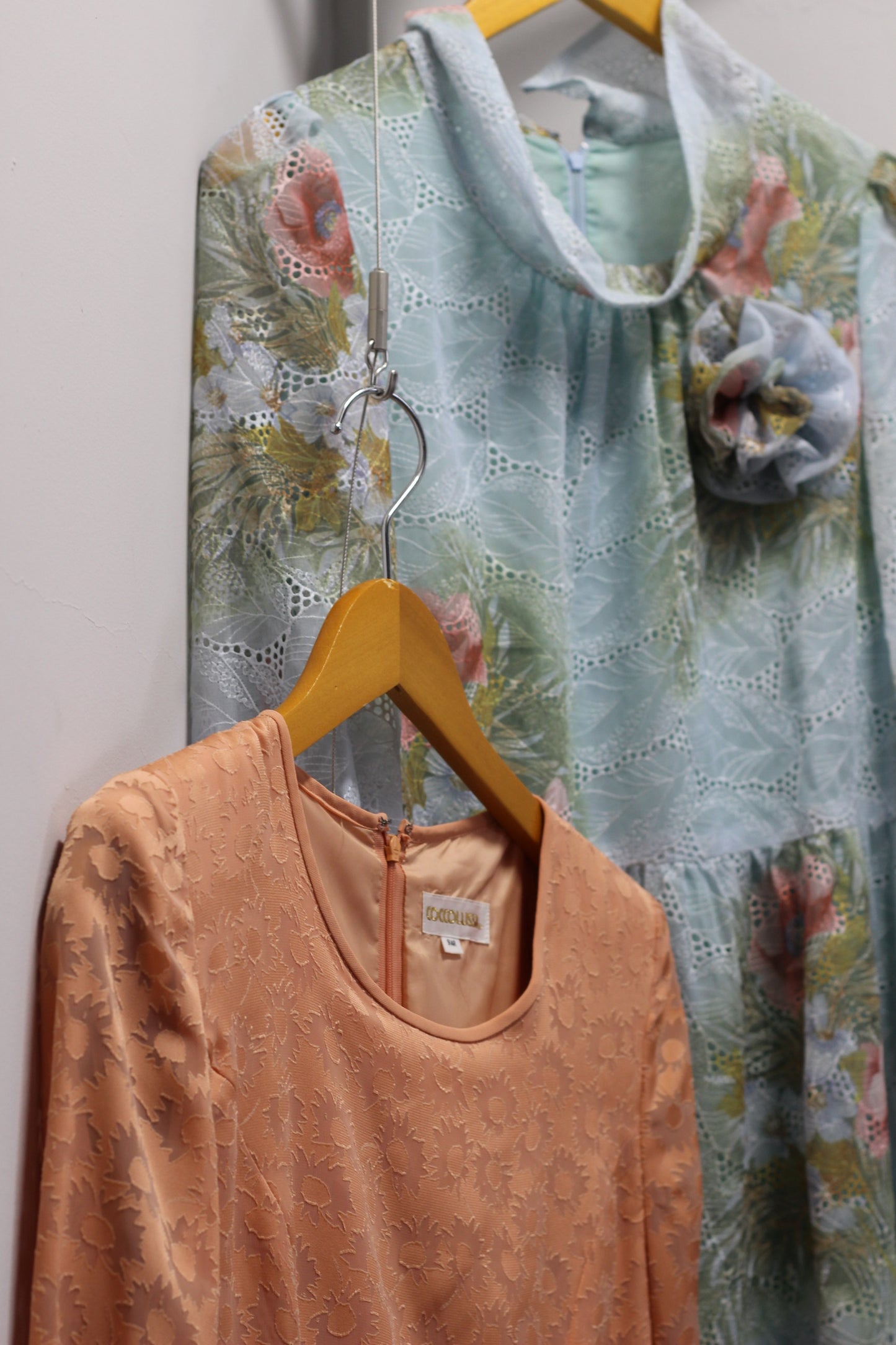 Vintage Girly Design Long Sleeve One-Piece x4点