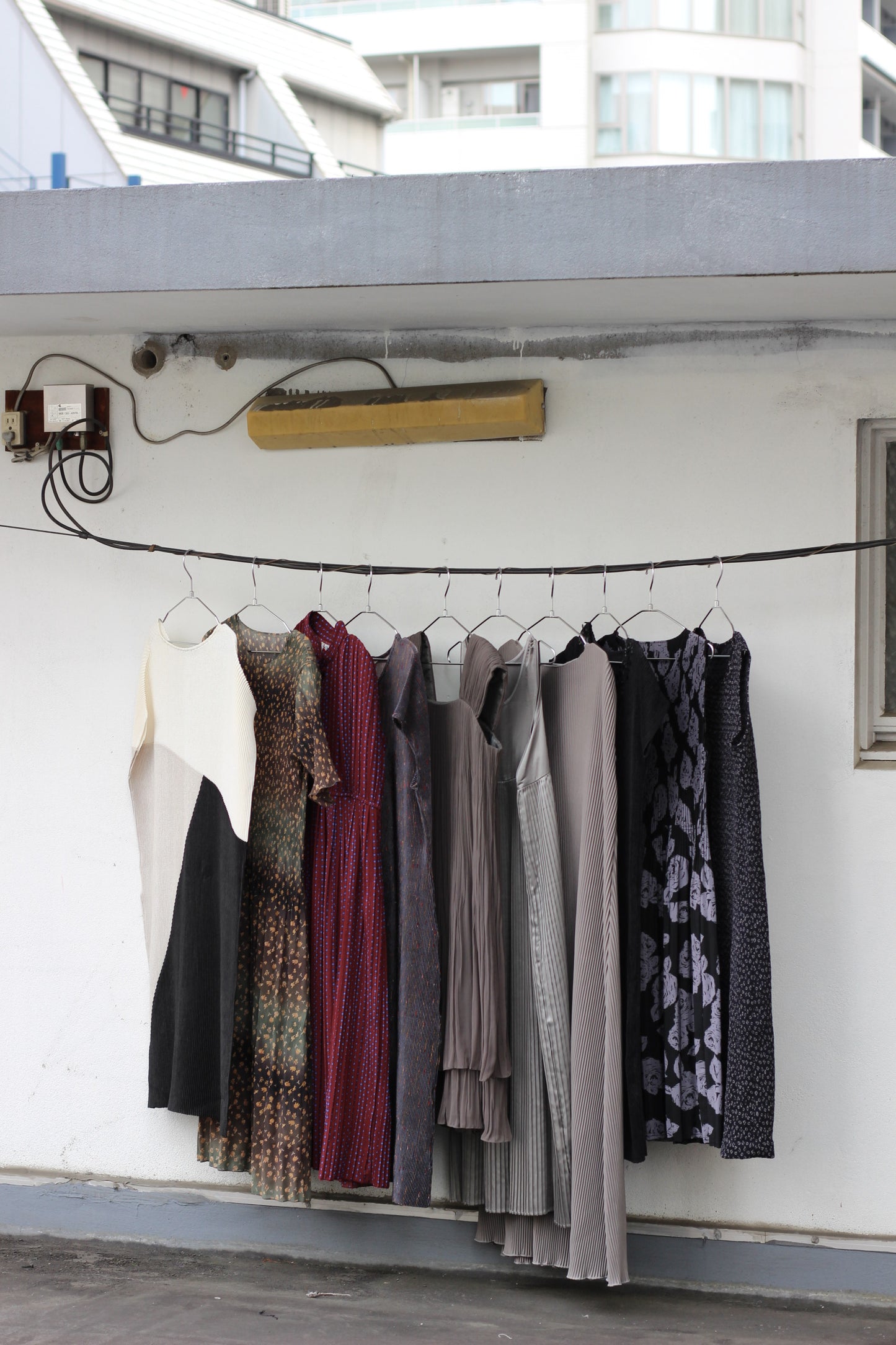 Vintage Design Pleats One-Piece x10点